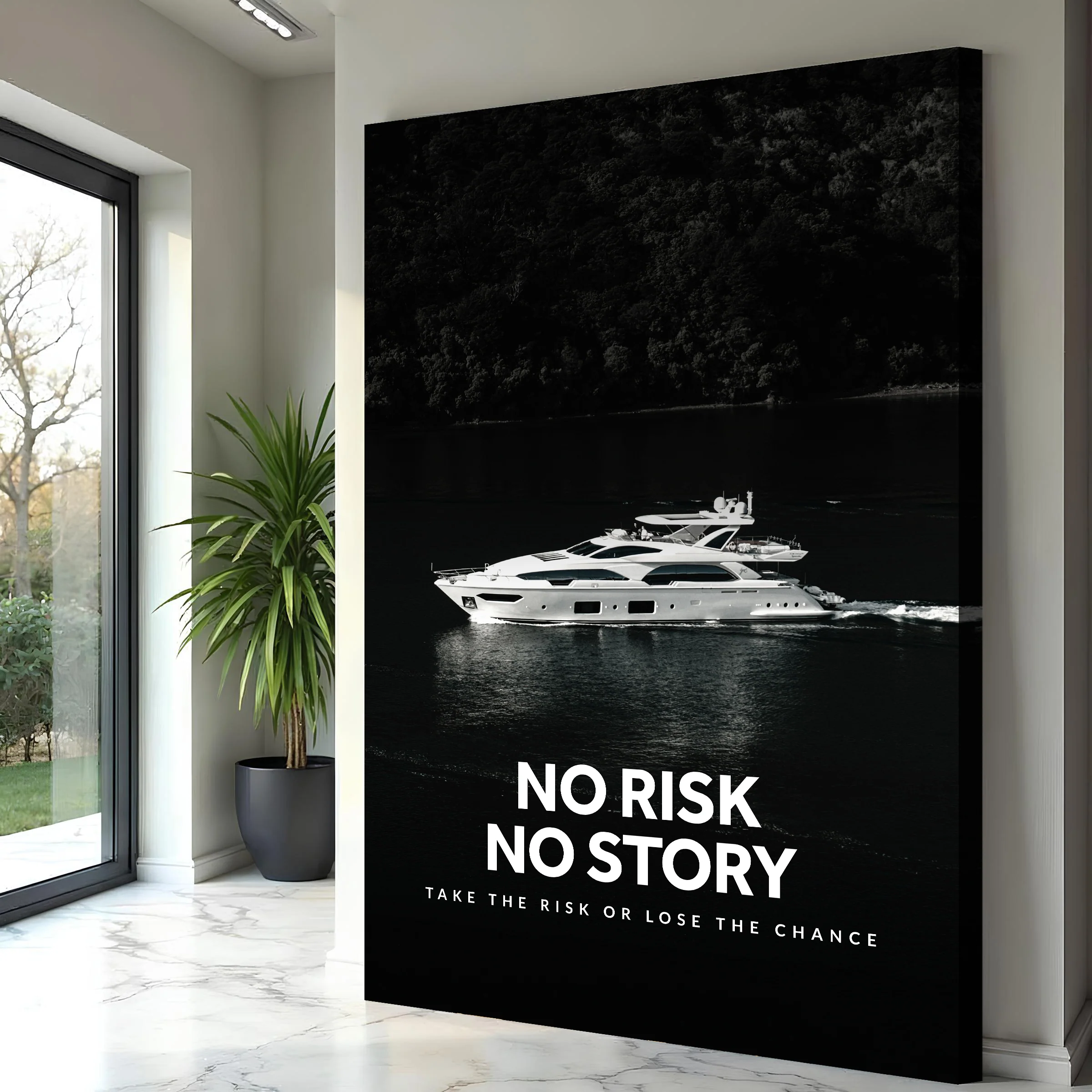 No Risk No Story Wall Sign - Image 2