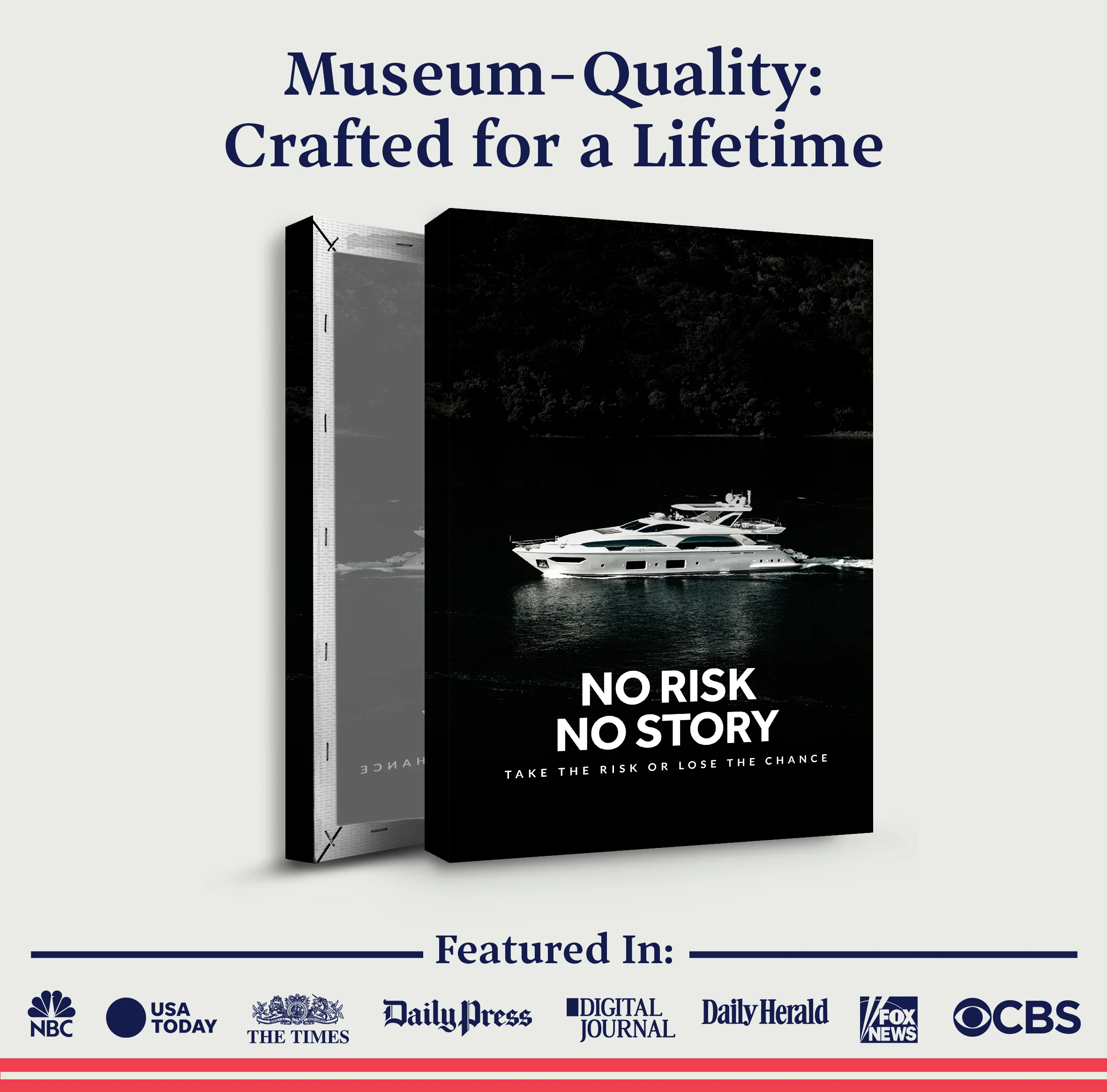 No Risk No Story Wall Sign - Image 6