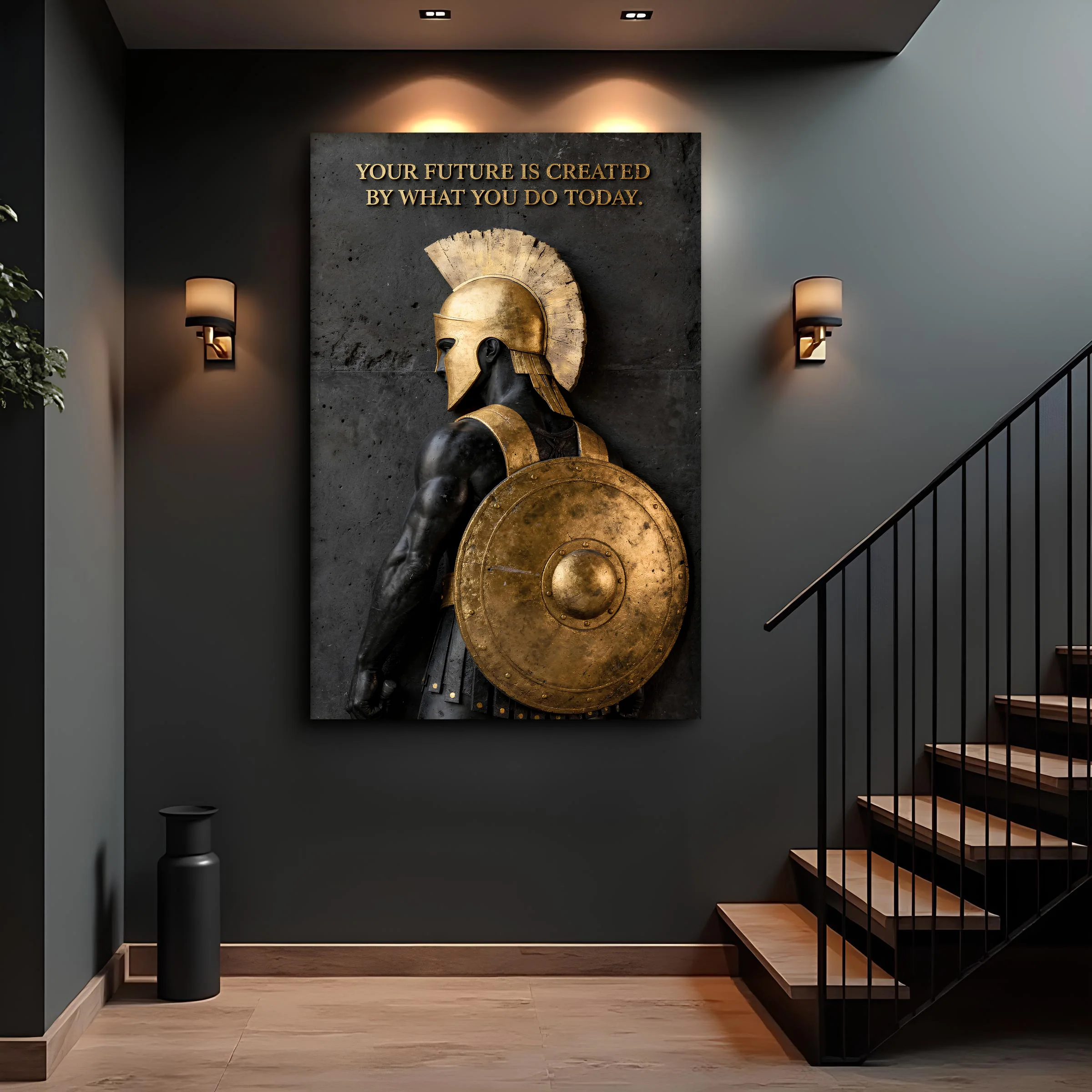 Spartan Warrior Motivational Future Quote Poster Wall Art Sign - Image 3