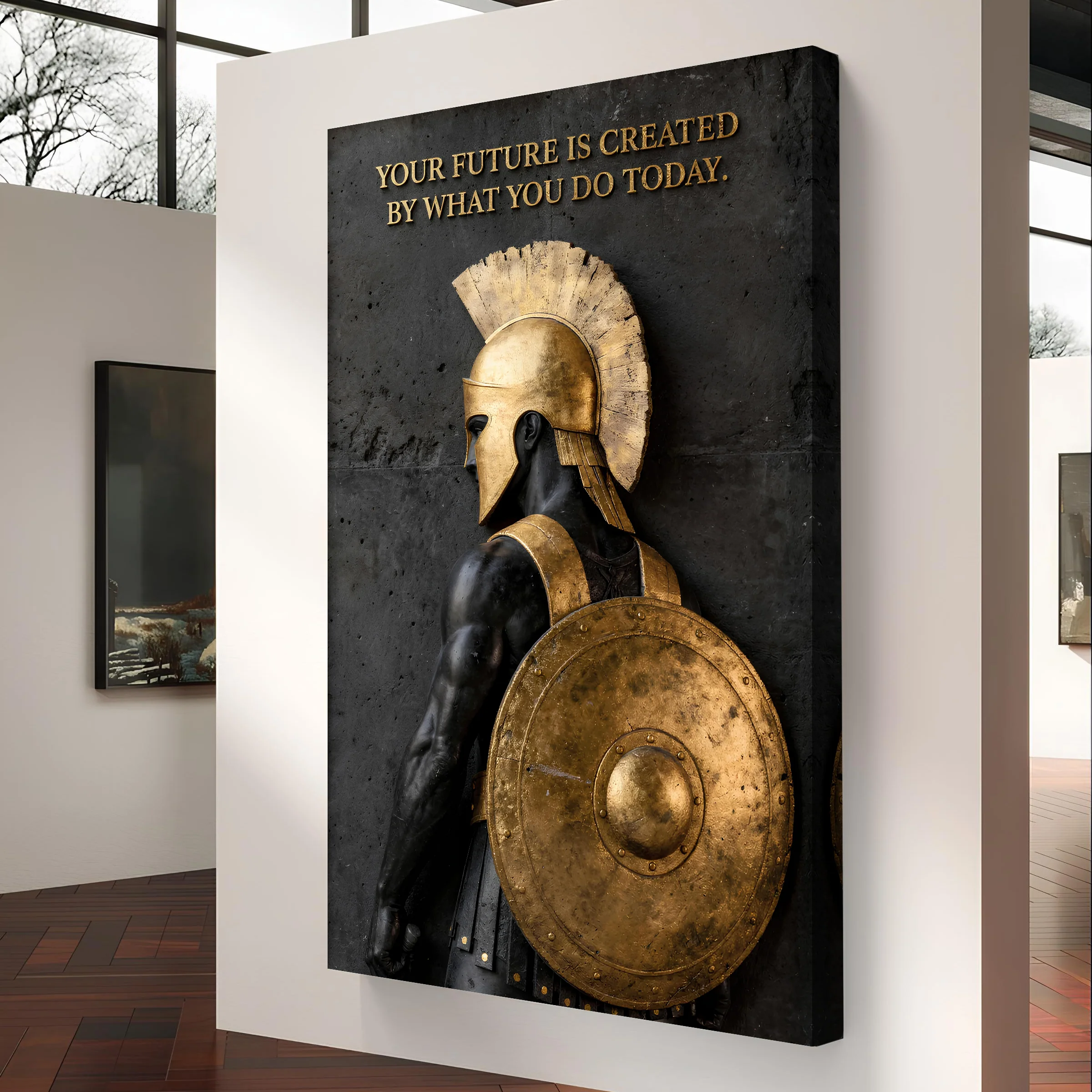 Spartan Warrior Motivational Future Quote Poster Wall Art Sign - Image 4