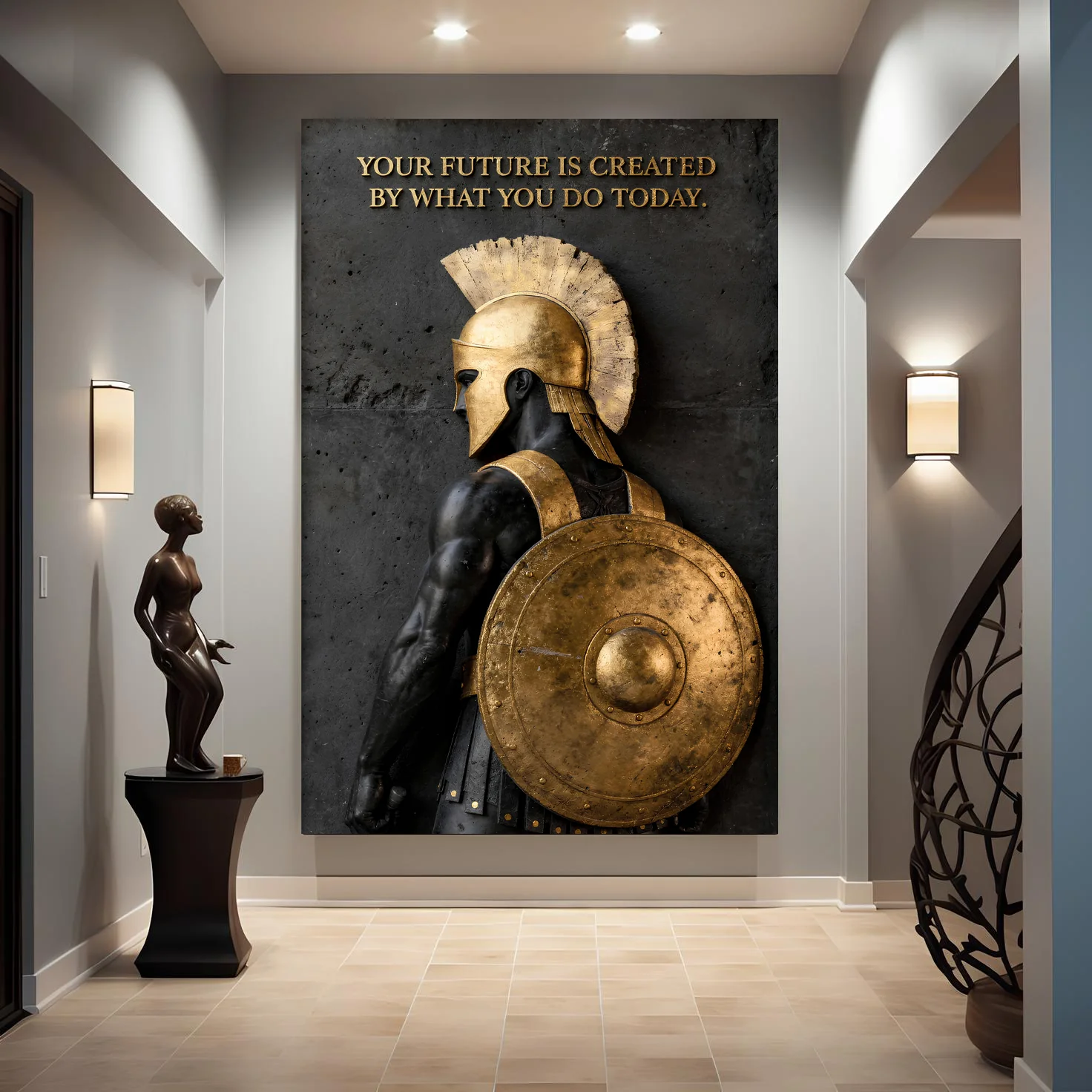 Spartan Warrior Motivational Future Quote Poster Wall Art Sign - Image 5
