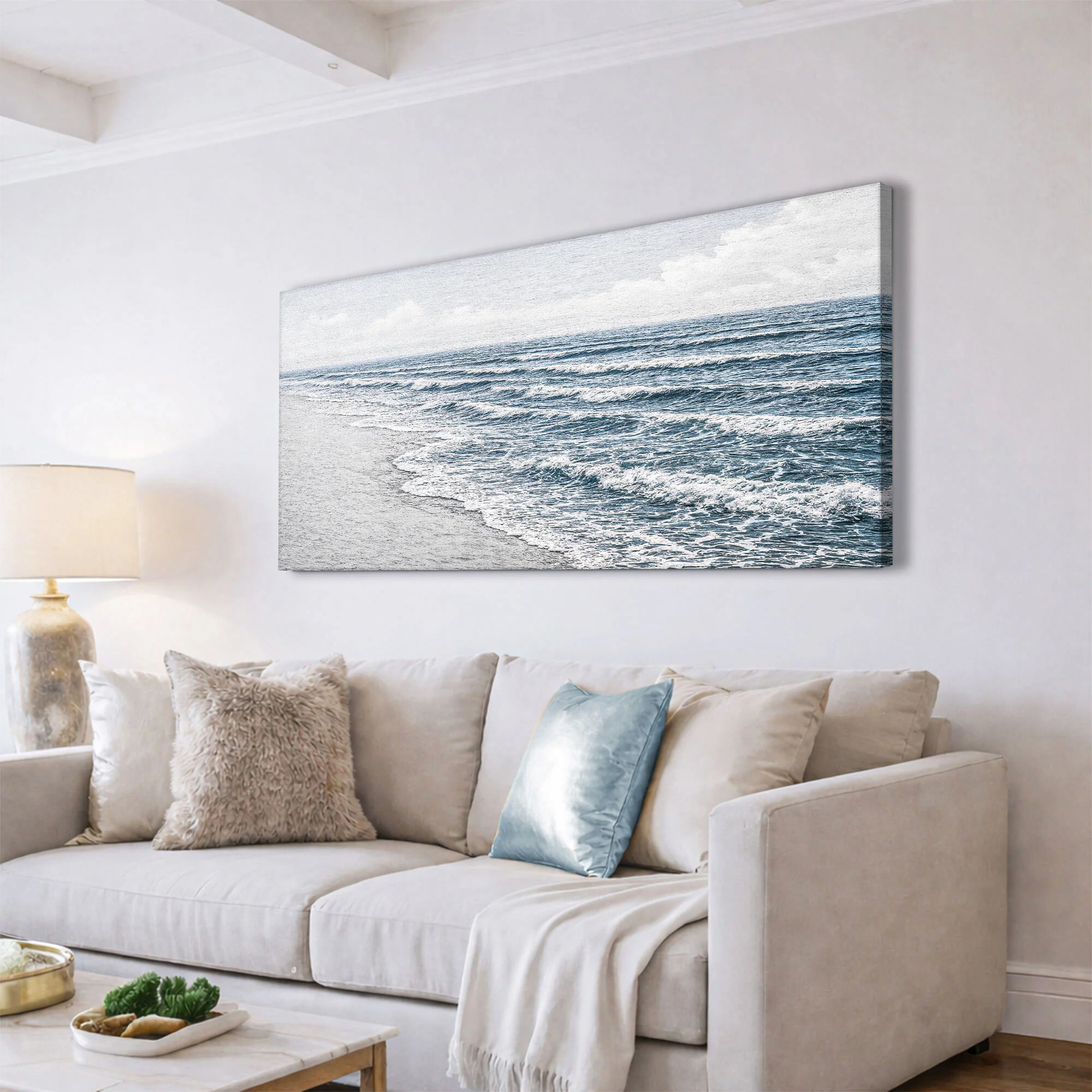 Abstract Beach Shore Wall Art IV - Image 2