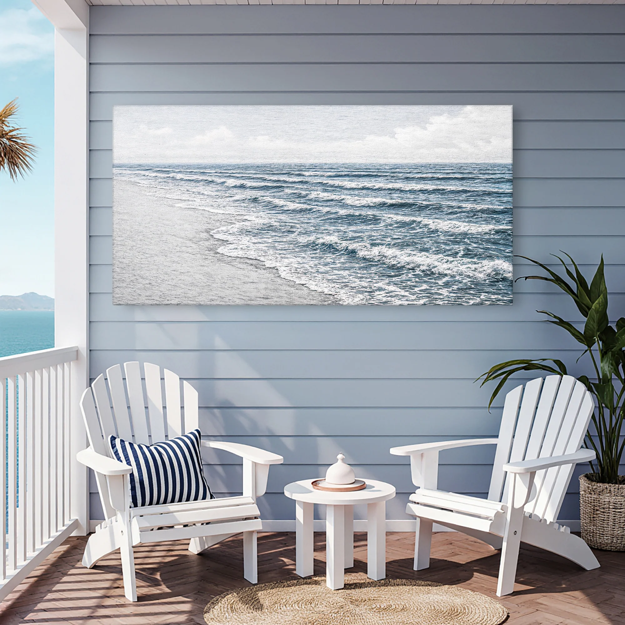 Abstract Beach Shore Wall Art IV - Image 3