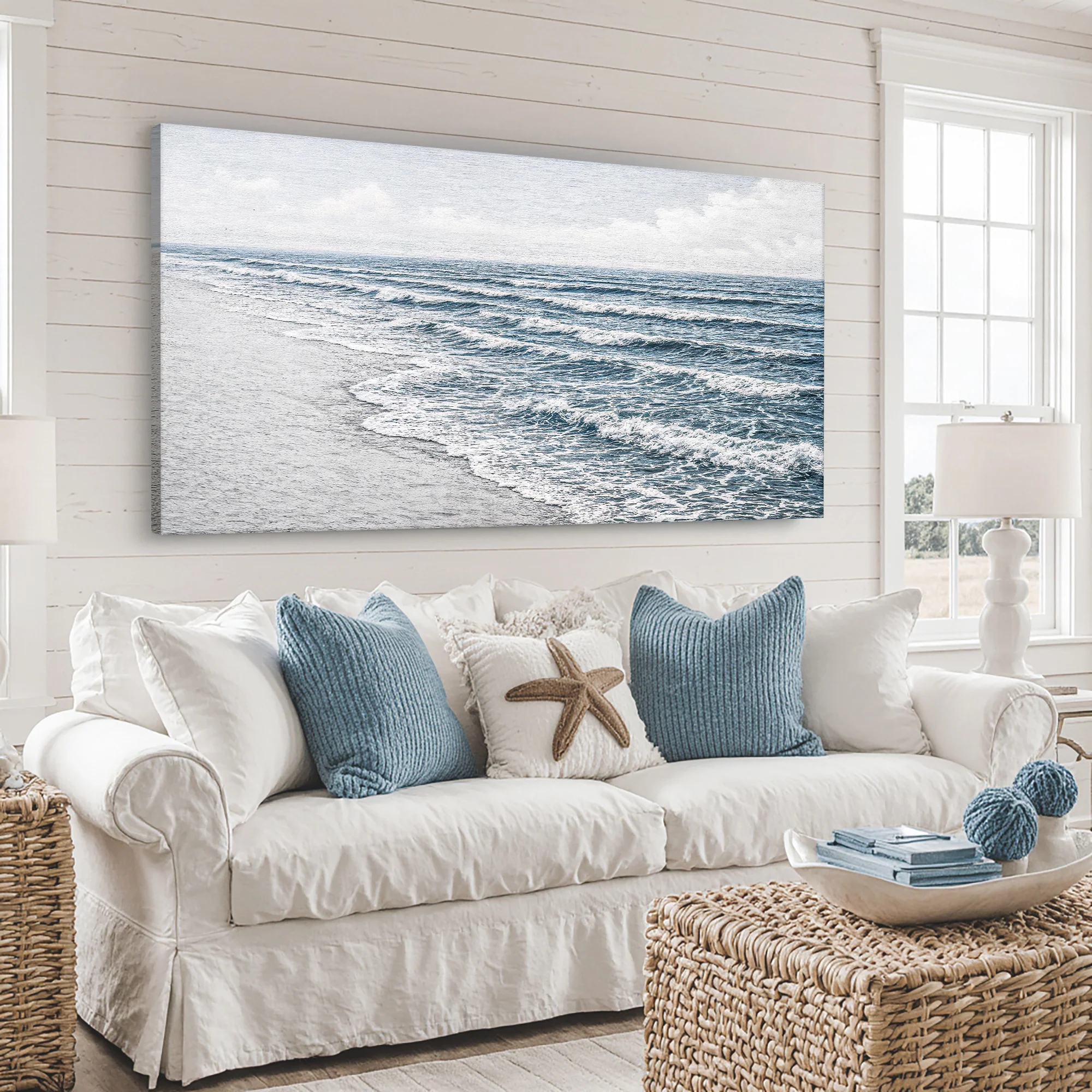 Abstract Beach Shore Wall Art IV - Image 4