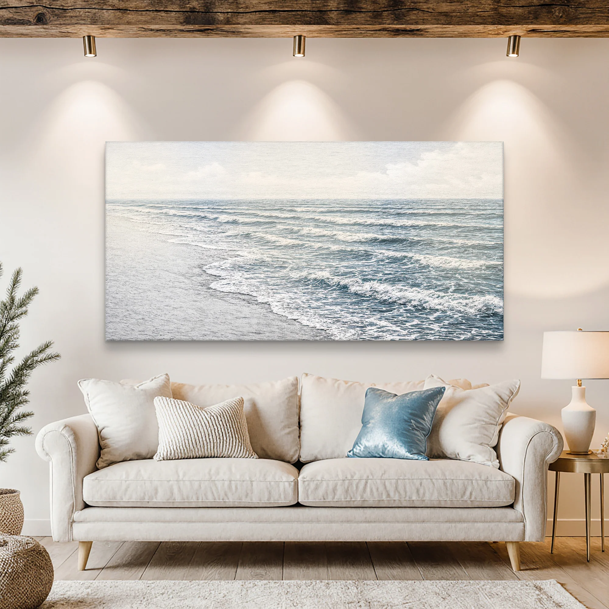 Abstract Beach Shore Wall Art IV - Image 5