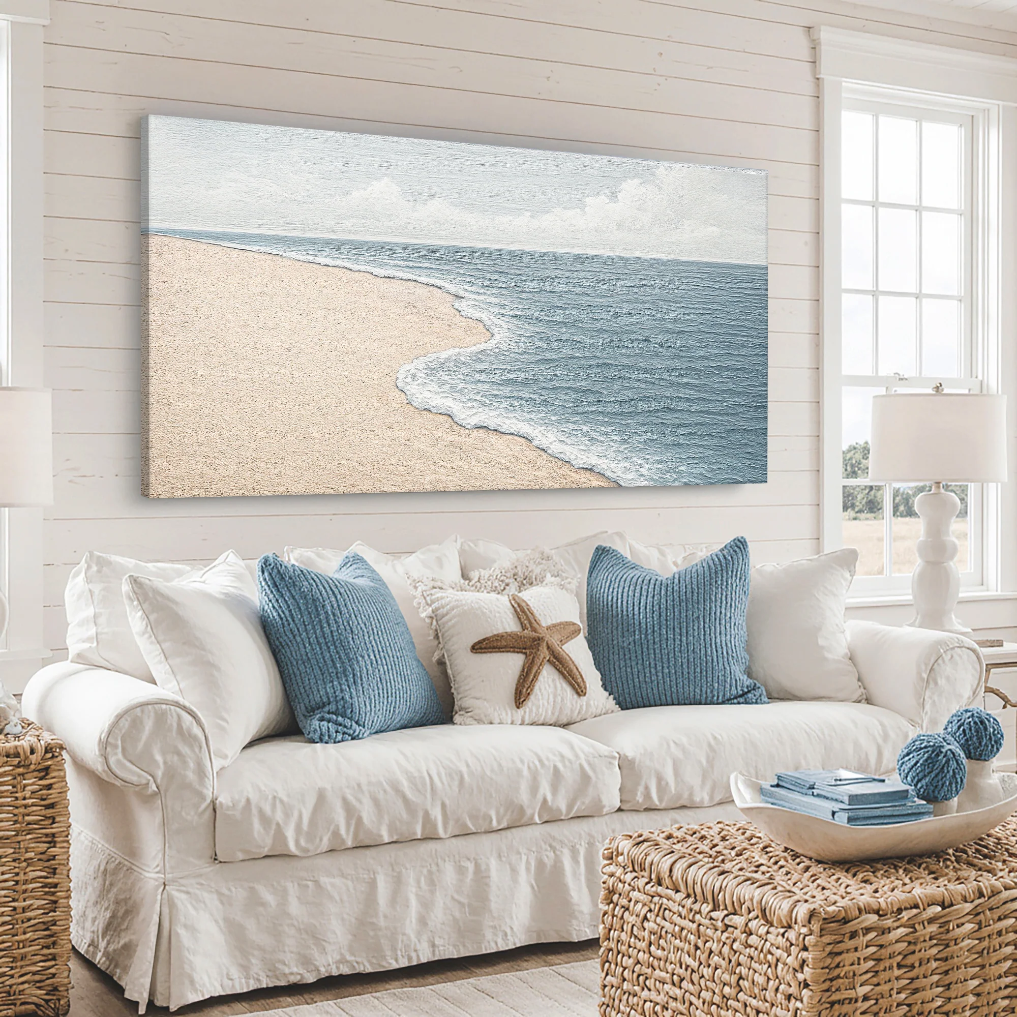Abstract Beach Shore Wall Art IX - Image 2