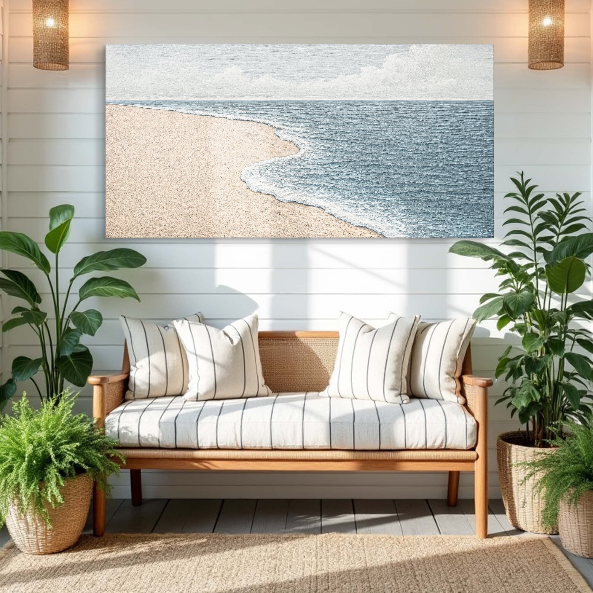 Abstract Beach Shore Wall Art IX - Image 5