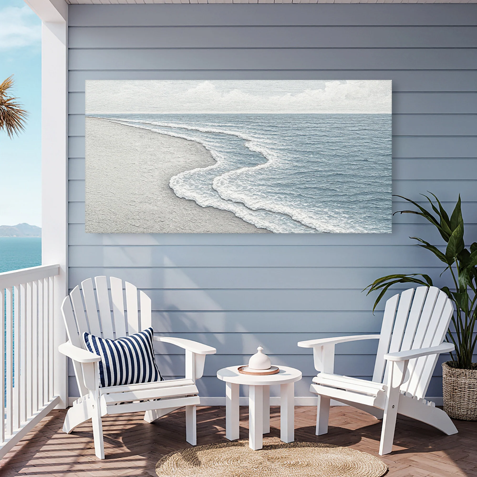 Abstract Beach Shore Wall Art V - Image 2