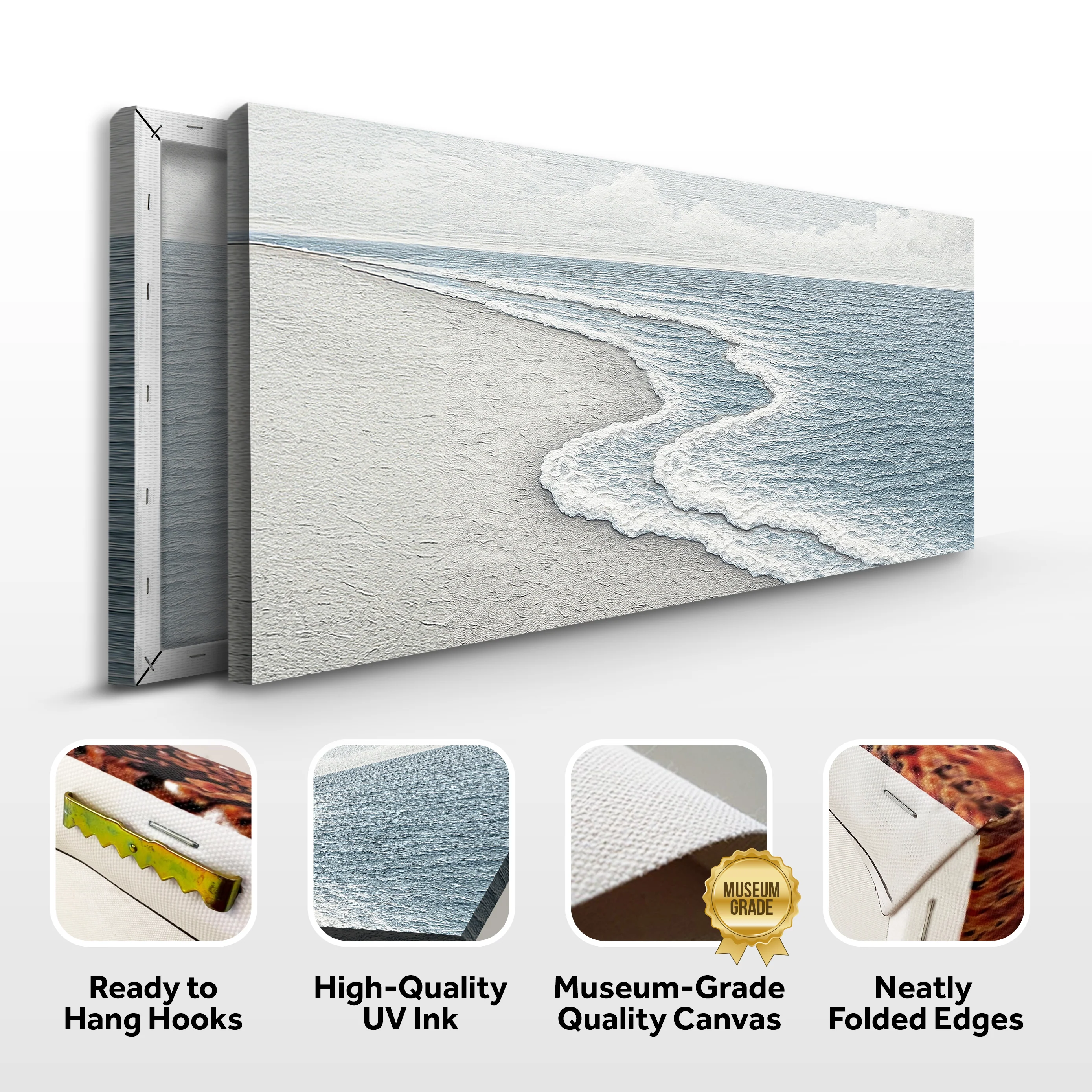 Abstract Beach Shore Wall Art V - Image 6