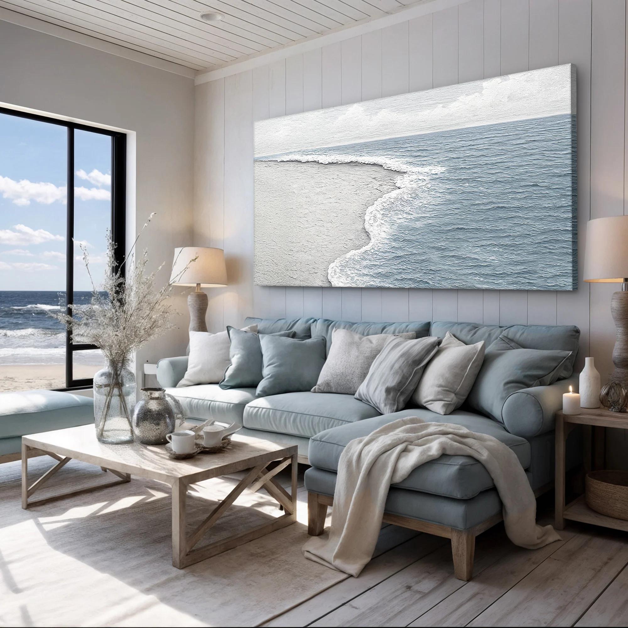 Abstract Beach Shore Wall Art VI - Image 3