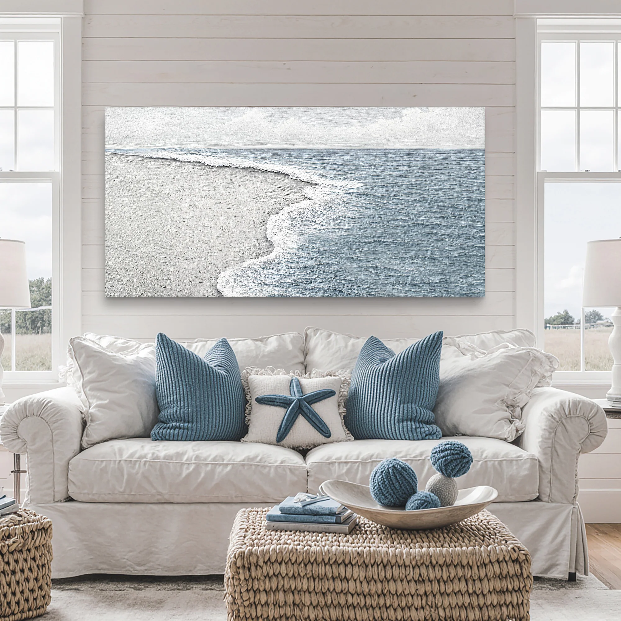 Abstract Beach Shore Wall Art VI - Image 4