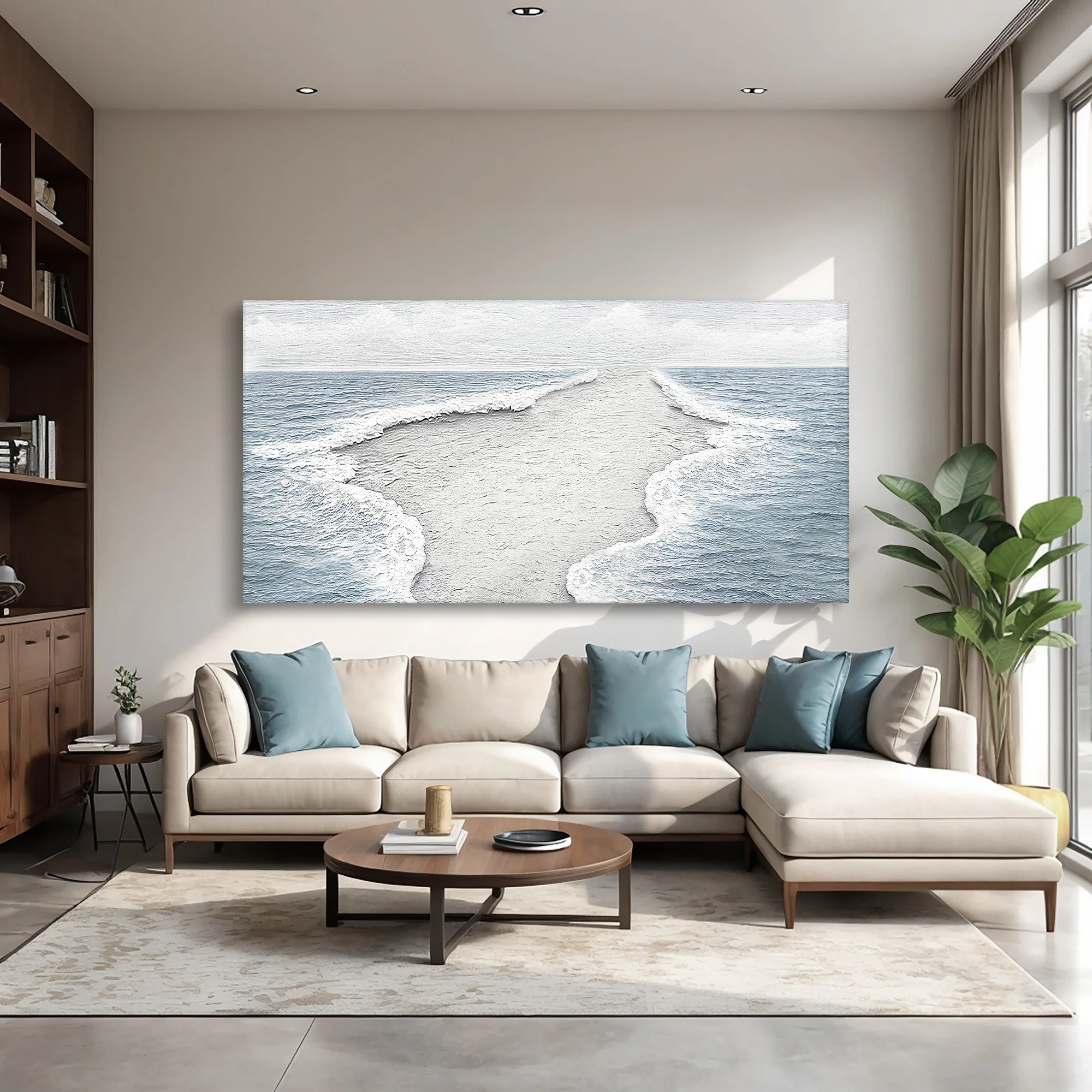 Abstract Beach Shore Wall Art VII - Image 5