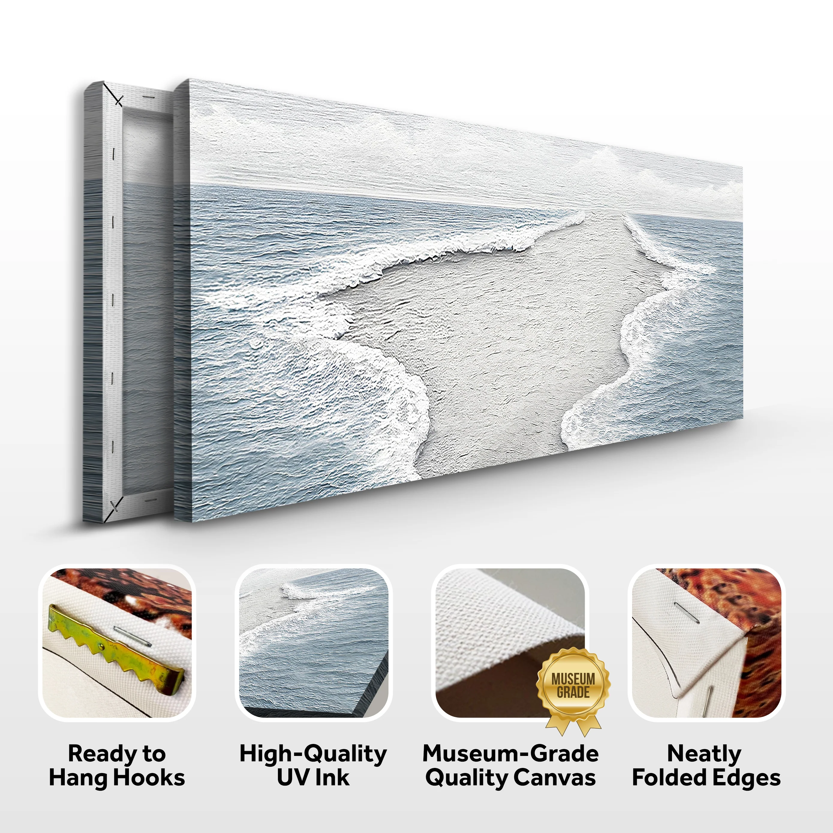 Abstract Beach Shore Wall Art VII - Image 8