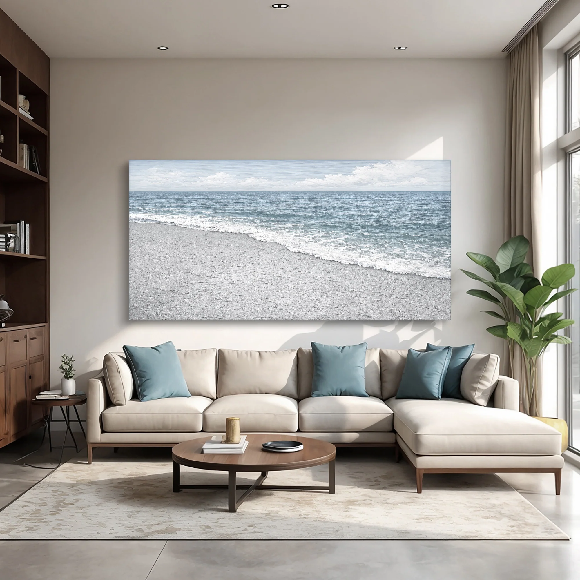 Abstract Beach Shore Wall Art X - Image 5