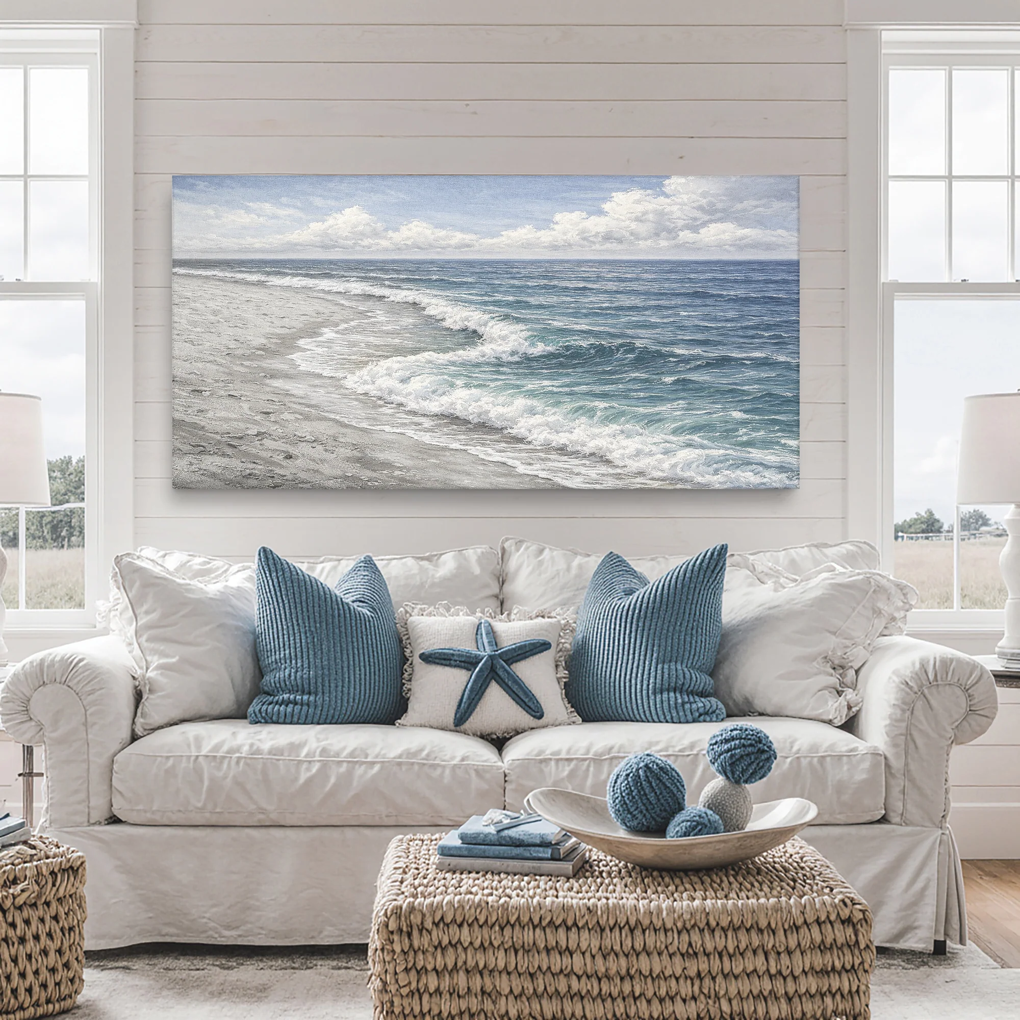 Abstract Beach Shore Wall Art XI - Image 4