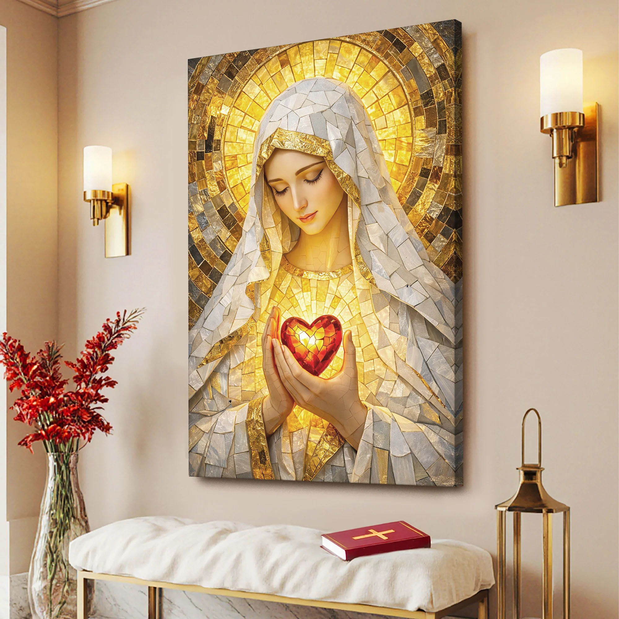 Heart Of A Mother Mosaic Wall Art - Image 2