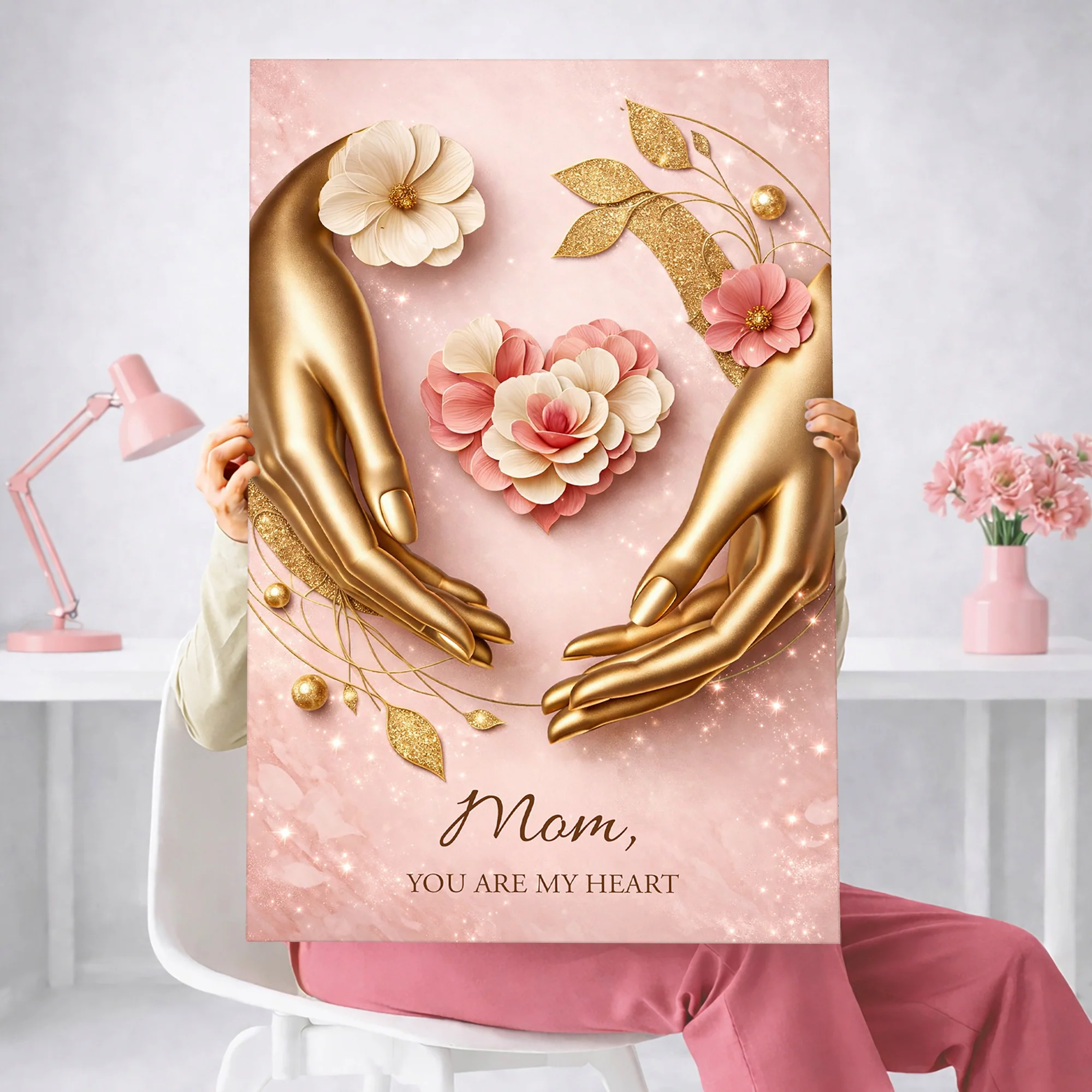 Mom You Are My Heart Wall Sign - Image 2