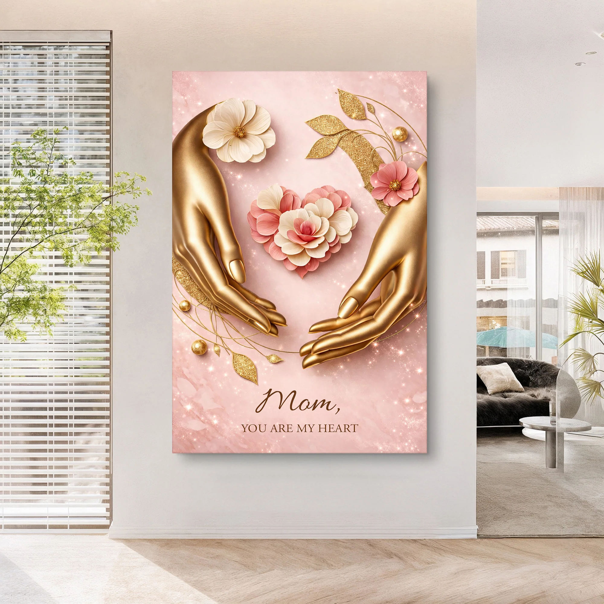 Mom You Are My Heart Wall Sign - Image 3