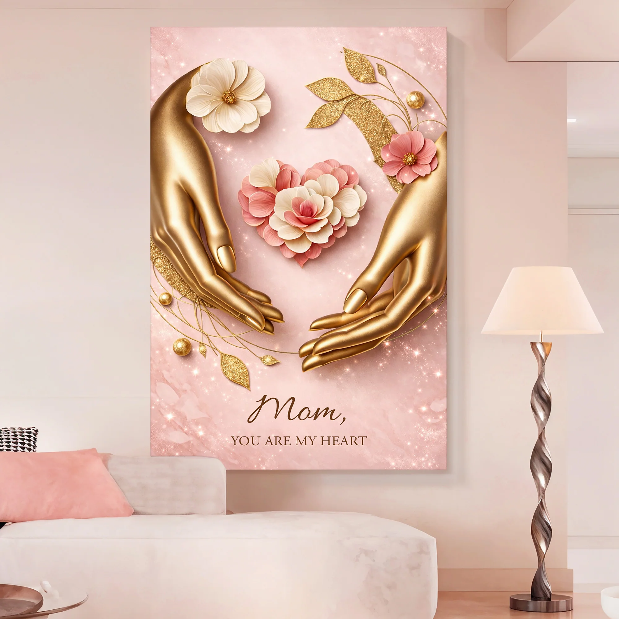 Mom You Are My Heart Wall Sign - Image 4