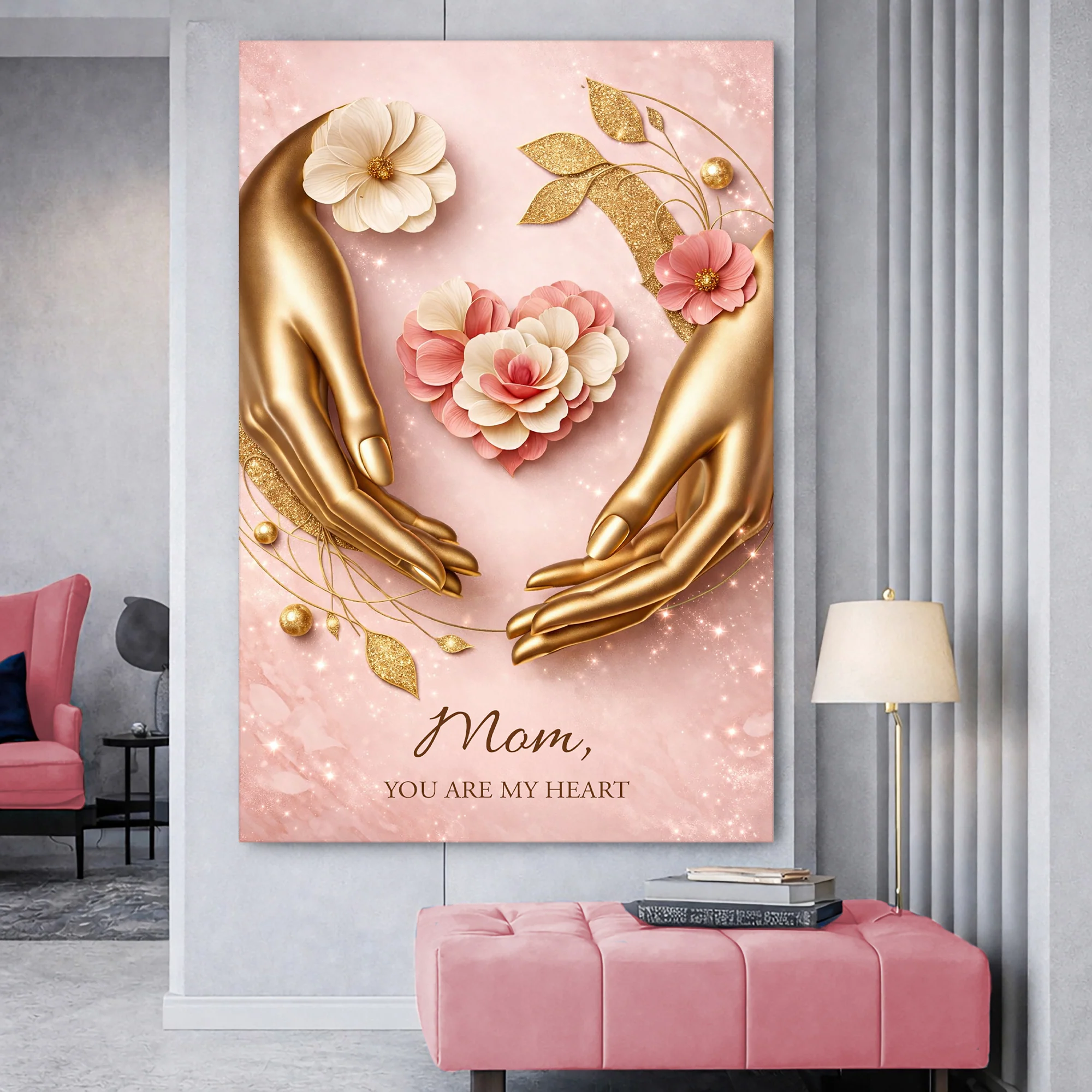Mom You Are My Heart Wall Sign - Image 5