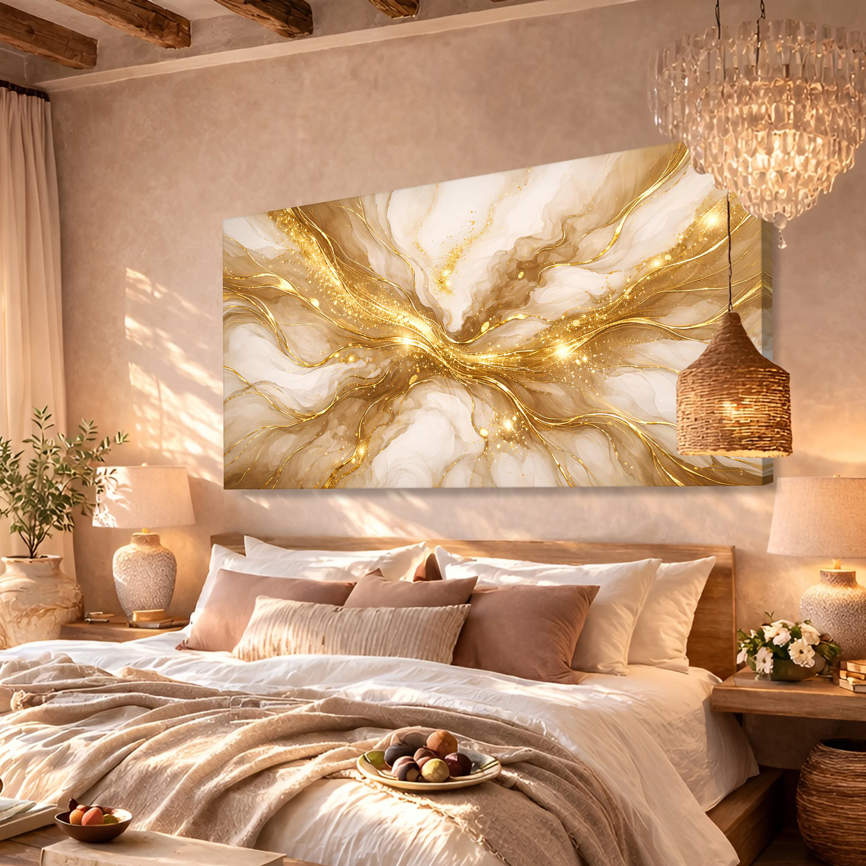 Radiant Gold Current Wall Art - Image 2