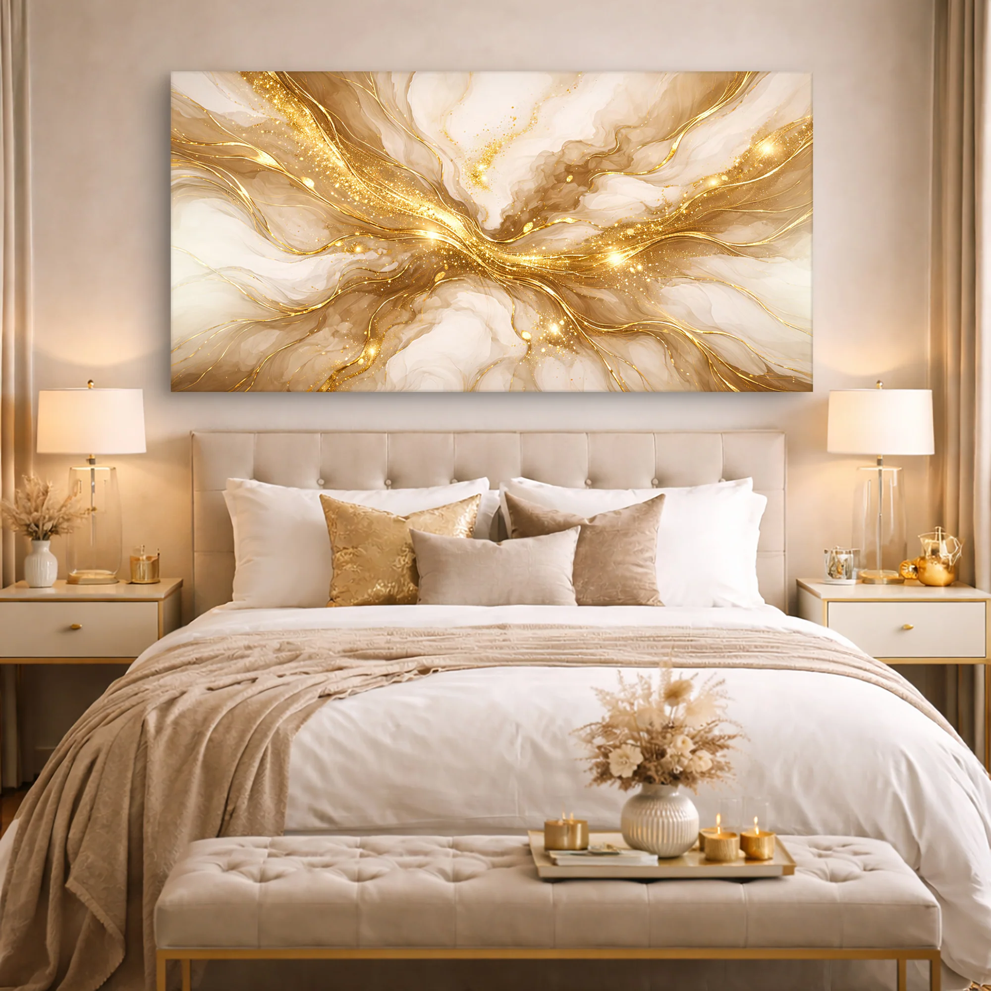 Radiant Gold Current Wall Art - Image 3