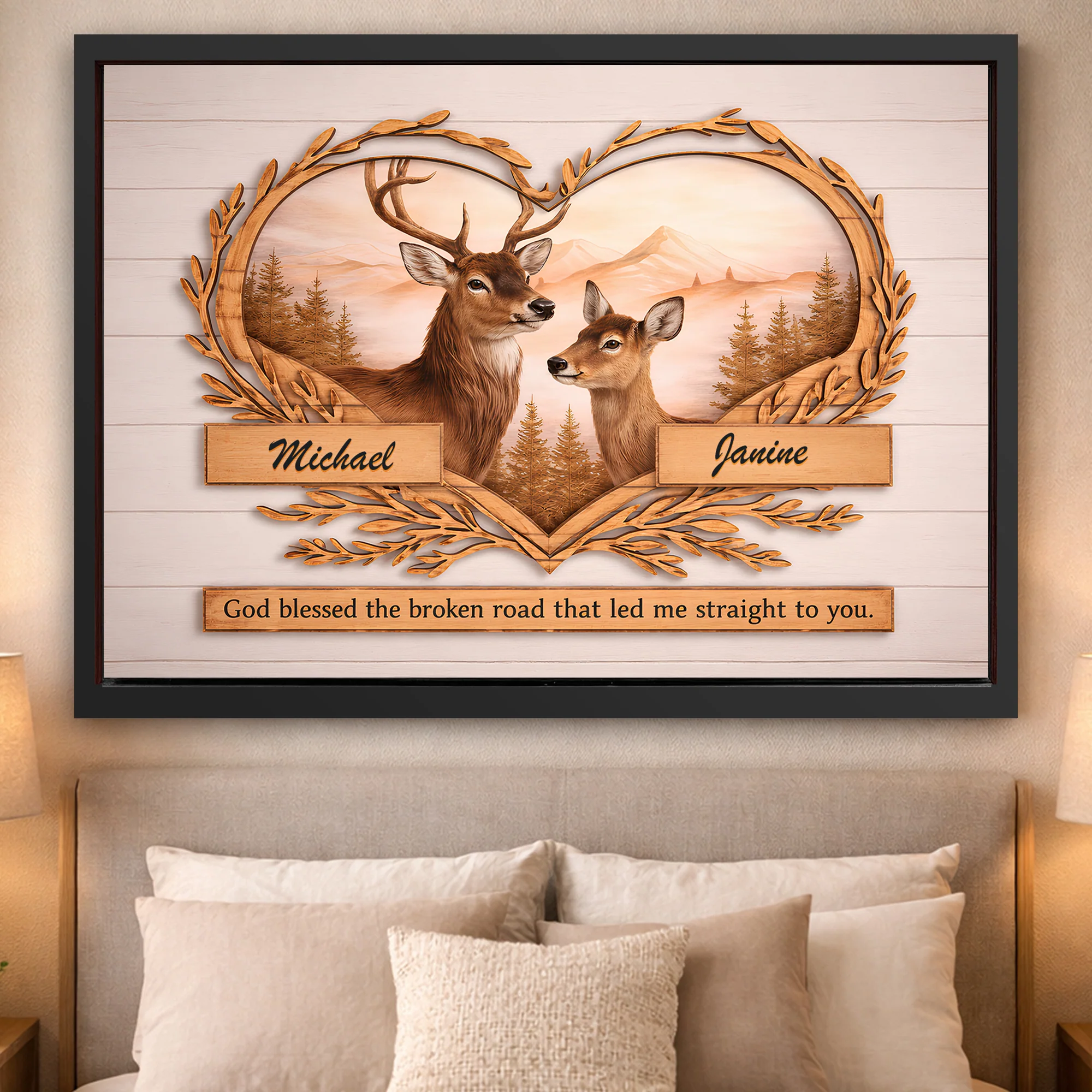 Custom Deer Gift Wall Sign - Image 14