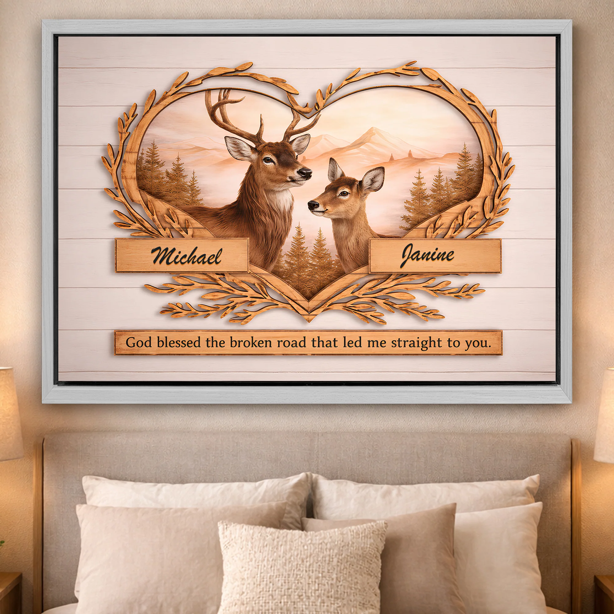 Custom Deer Gift Wall Sign - Image 16