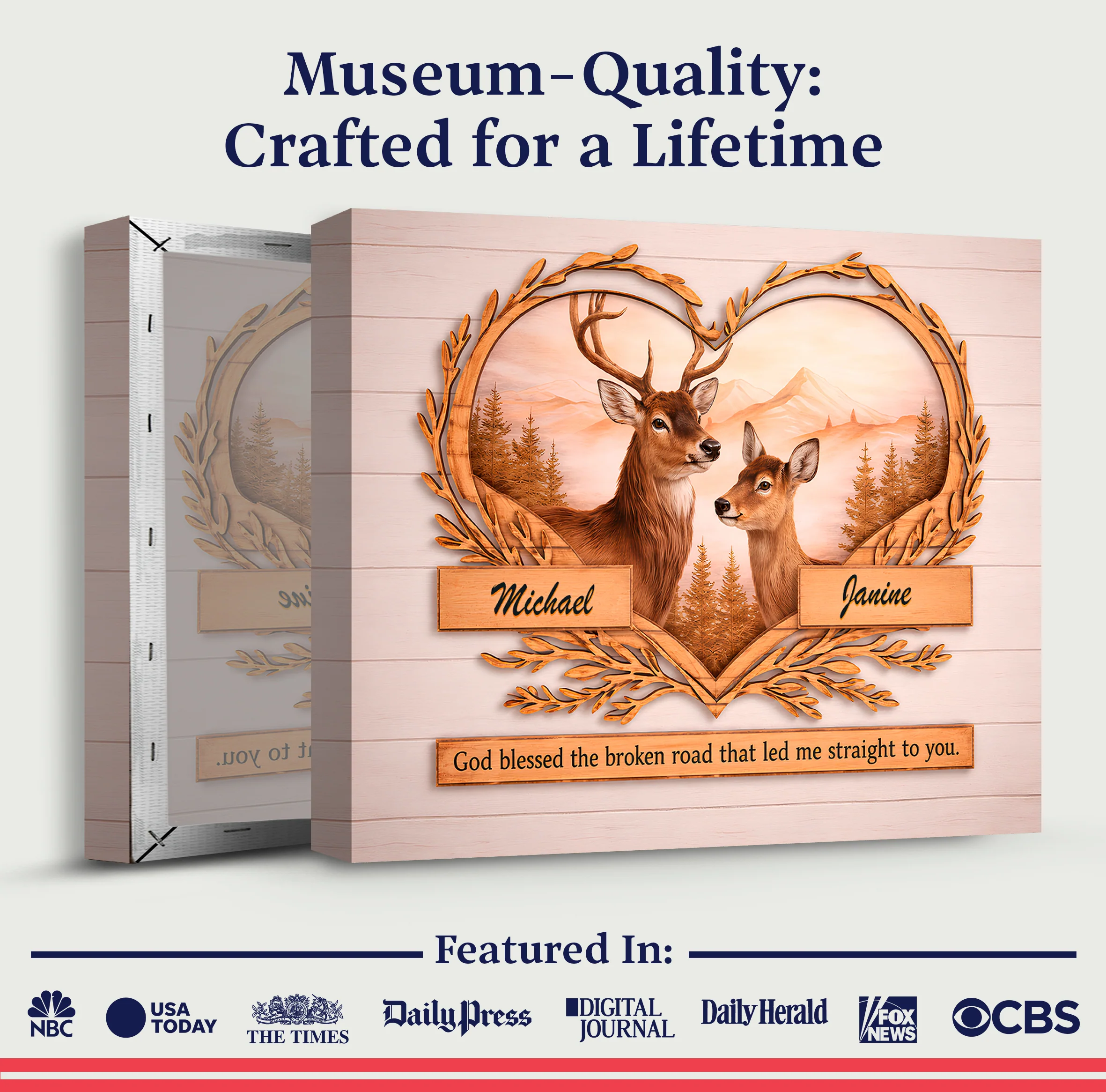 Custom Deer Gift Wall Sign - Image 5