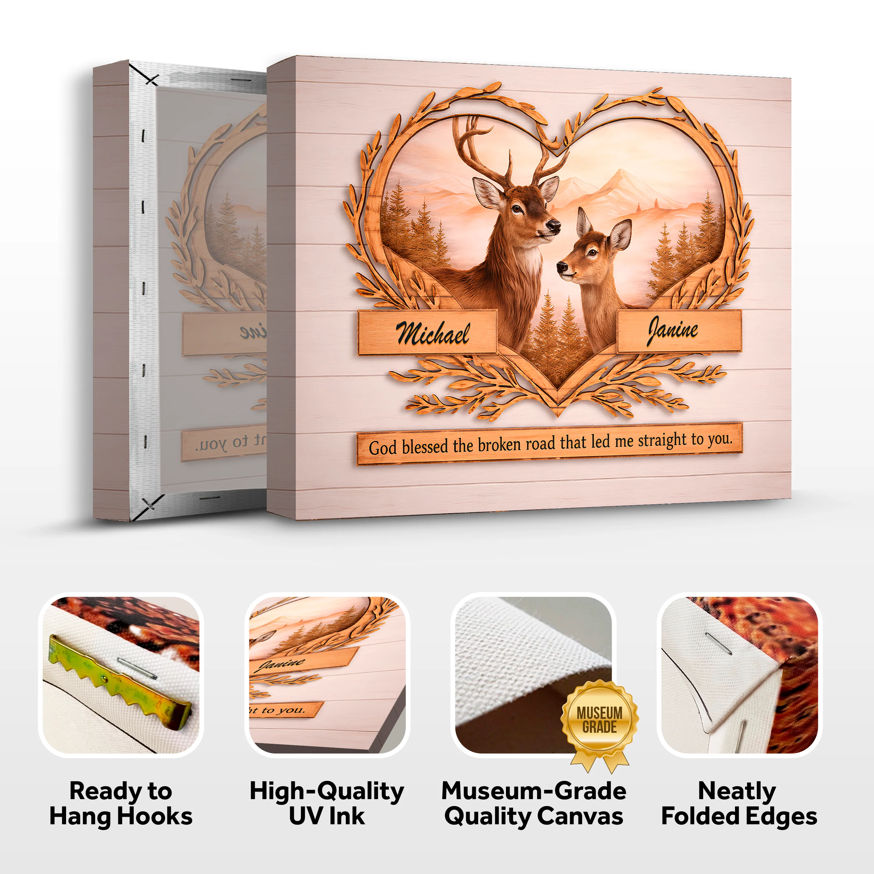 Custom Deer Gift Wall Sign - Image 7