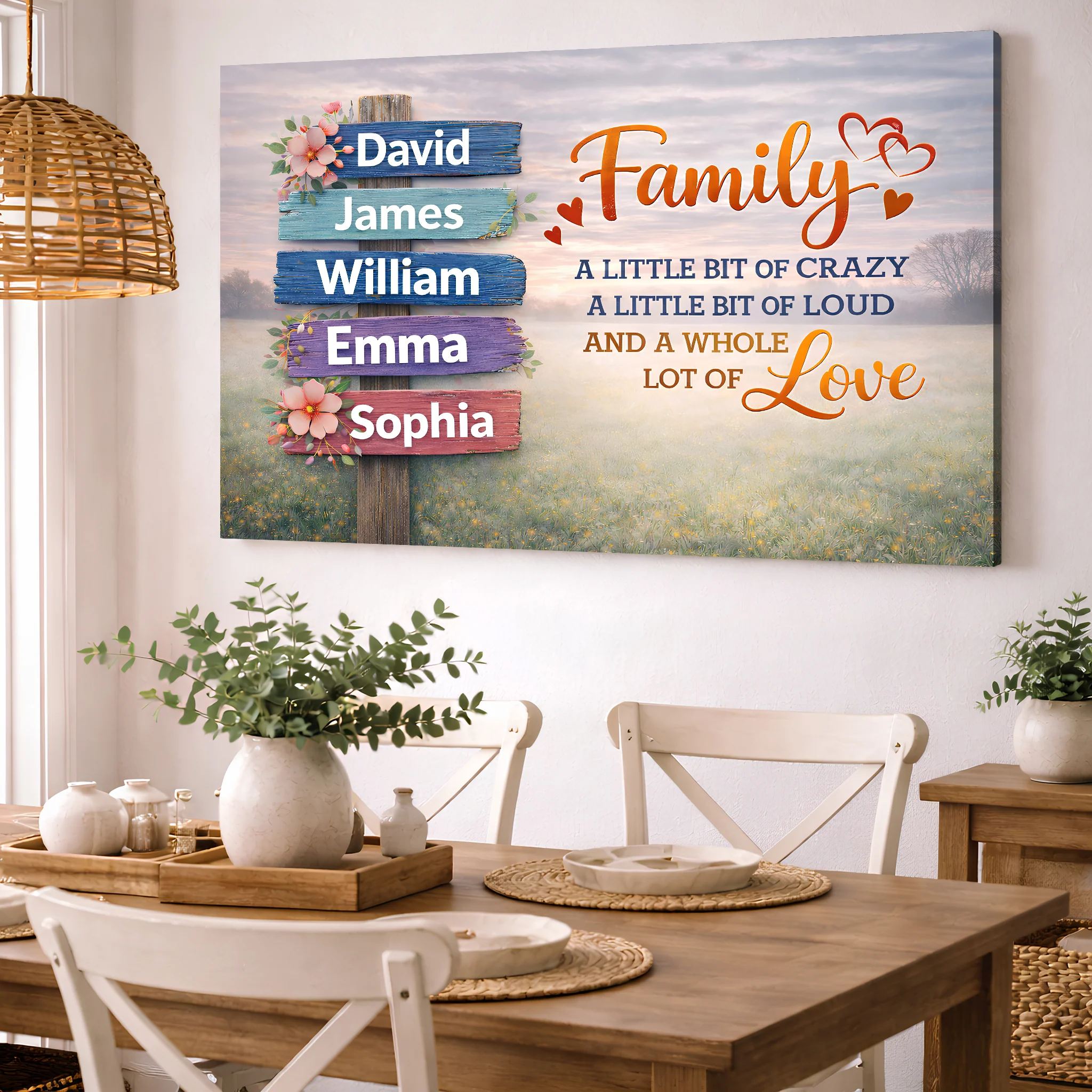 Family Whole Lot Of Love Wall Sign II - Image 3