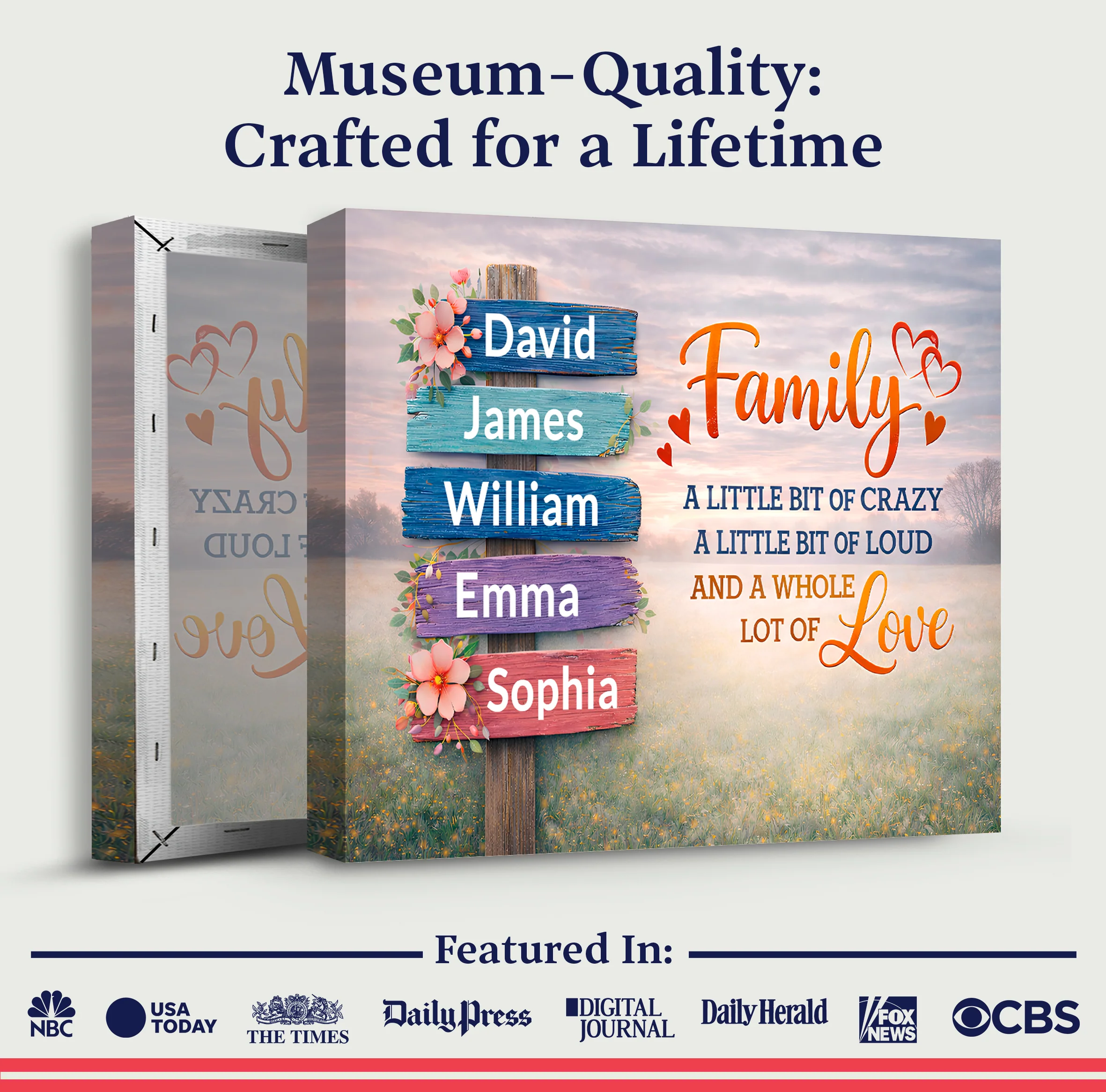 Family Whole Lot Of Love Wall Sign II - Image 6