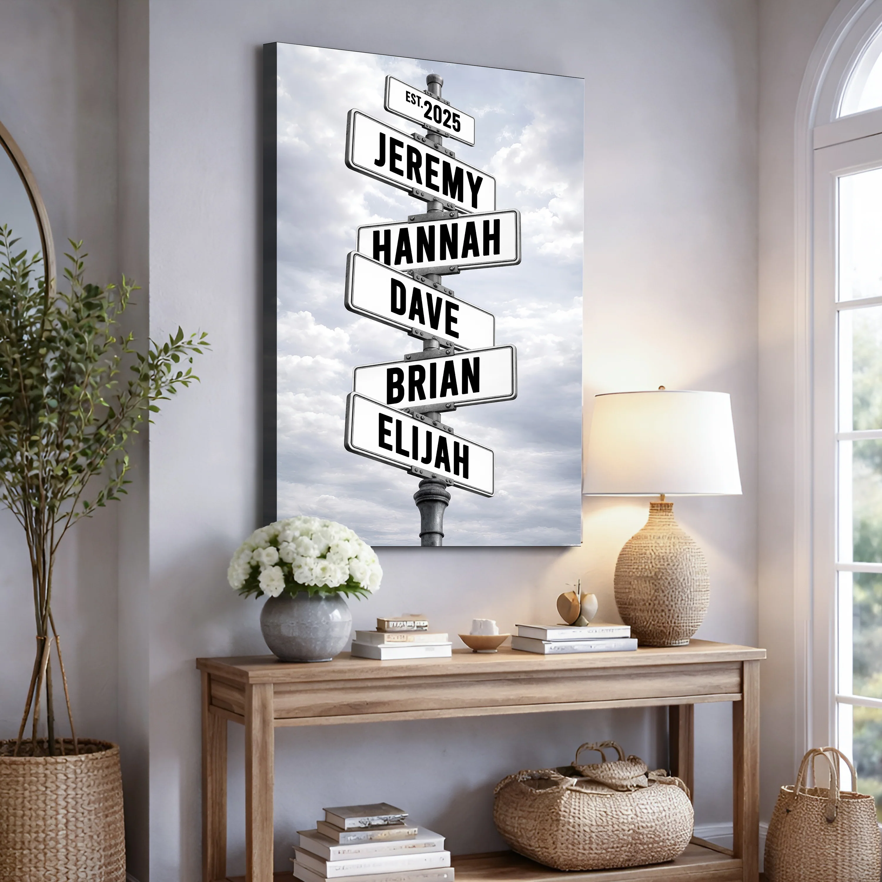 Personalized Family Street Name Wall Sign - Image 2