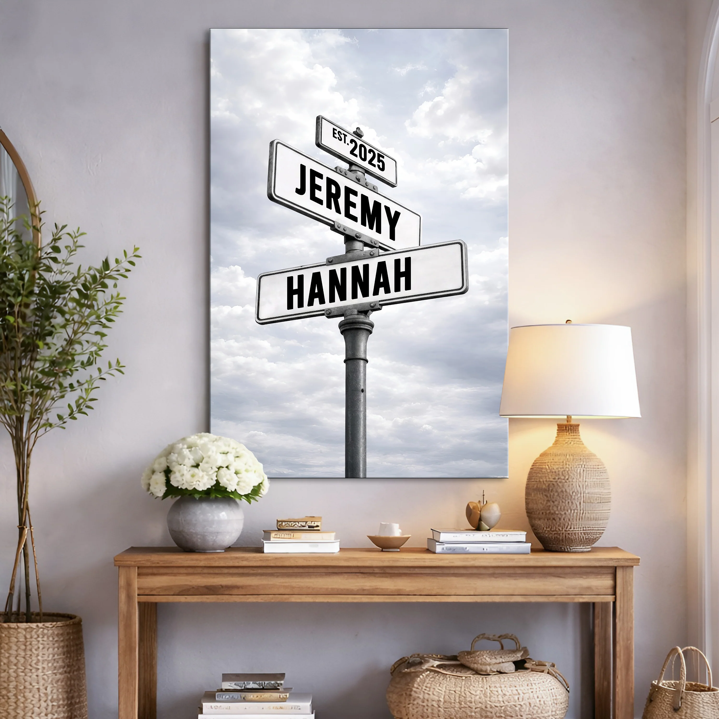 Personalized Family Street Name Wall Sign - Image 3