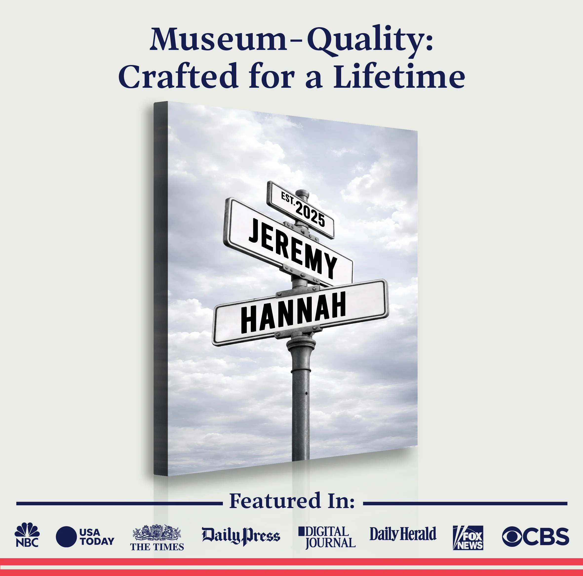 Personalized Family Street Name Wall Sign - Image 6