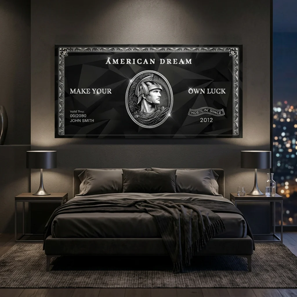Personalized American Dream “Make Your Own Luck” Wall Sign II - Image 3