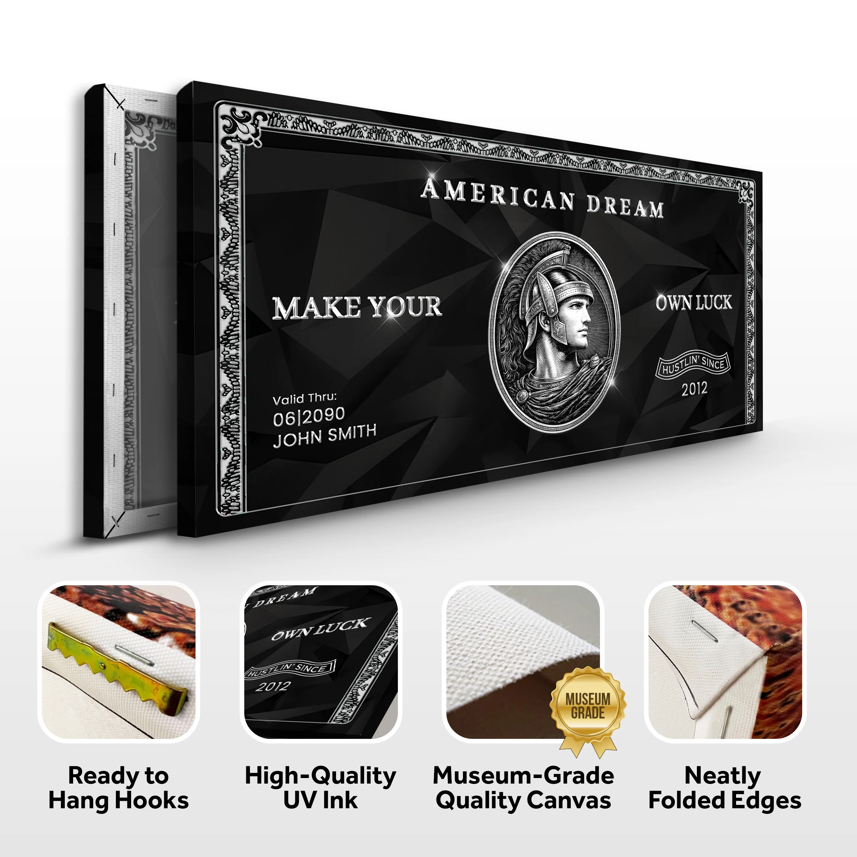Personalized American Dream “Make Your Own Luck” Wall Sign II - Image 8