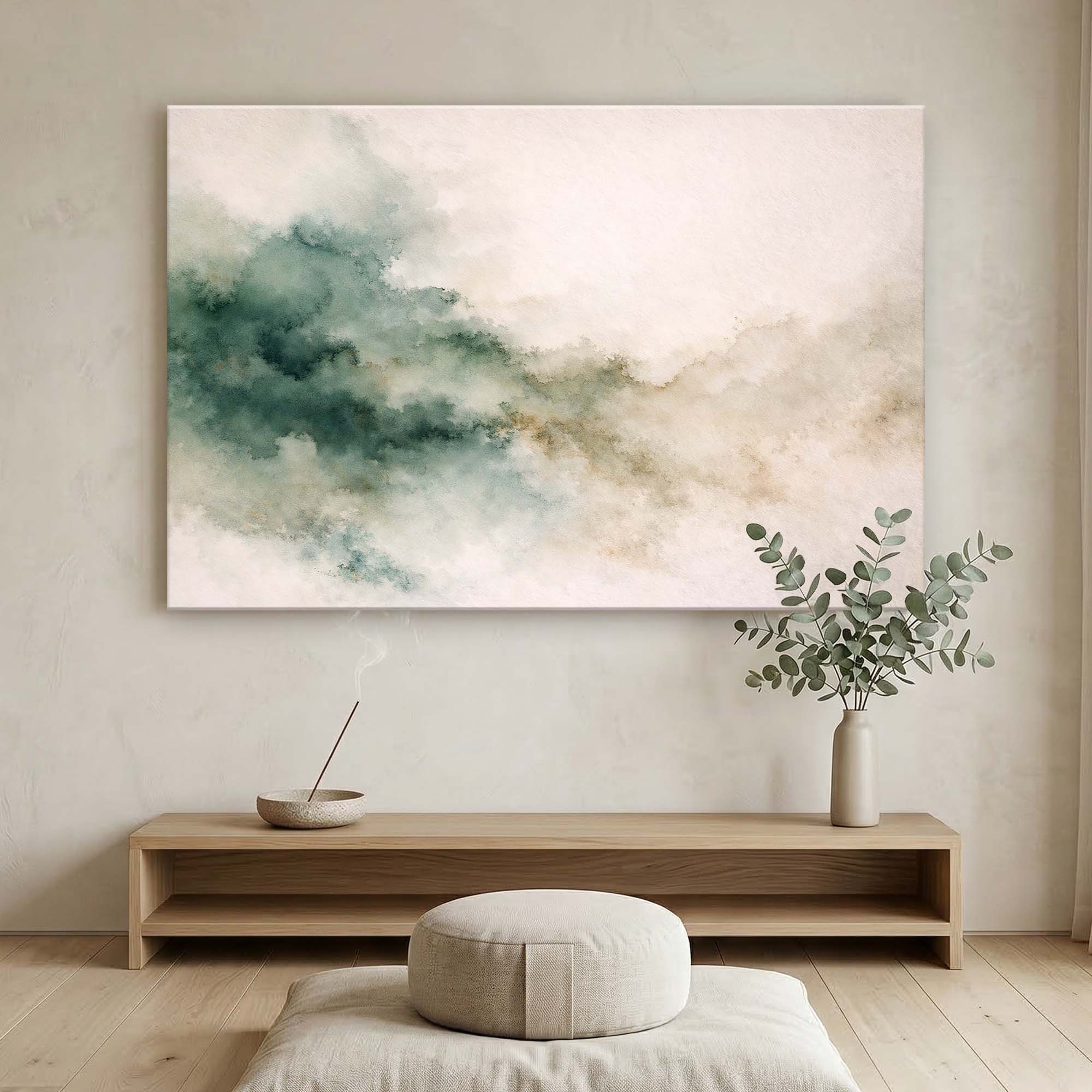 Abstract Watercolor Wash Wall Art - Image 3