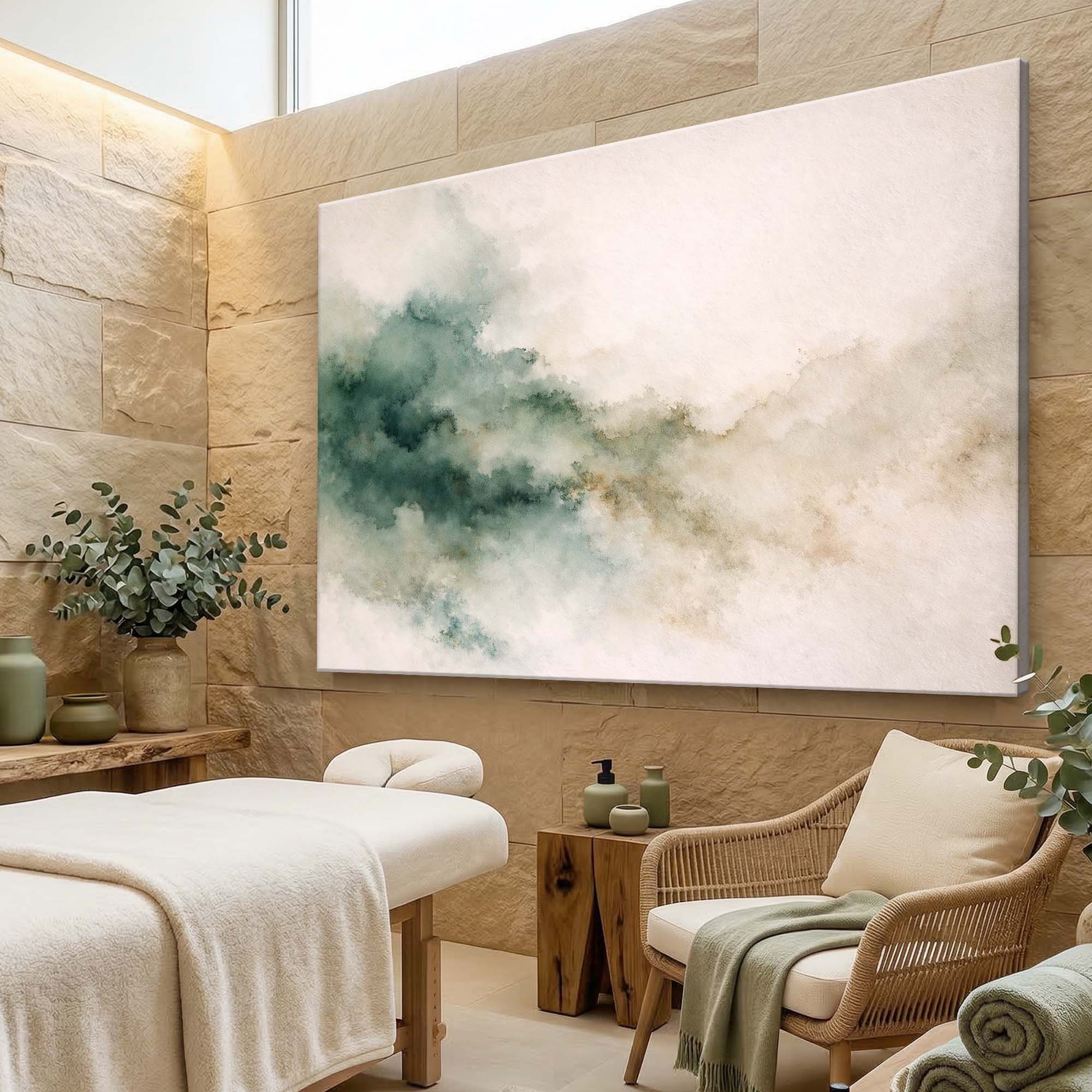 Abstract Watercolor Wash Wall Art - Image 4