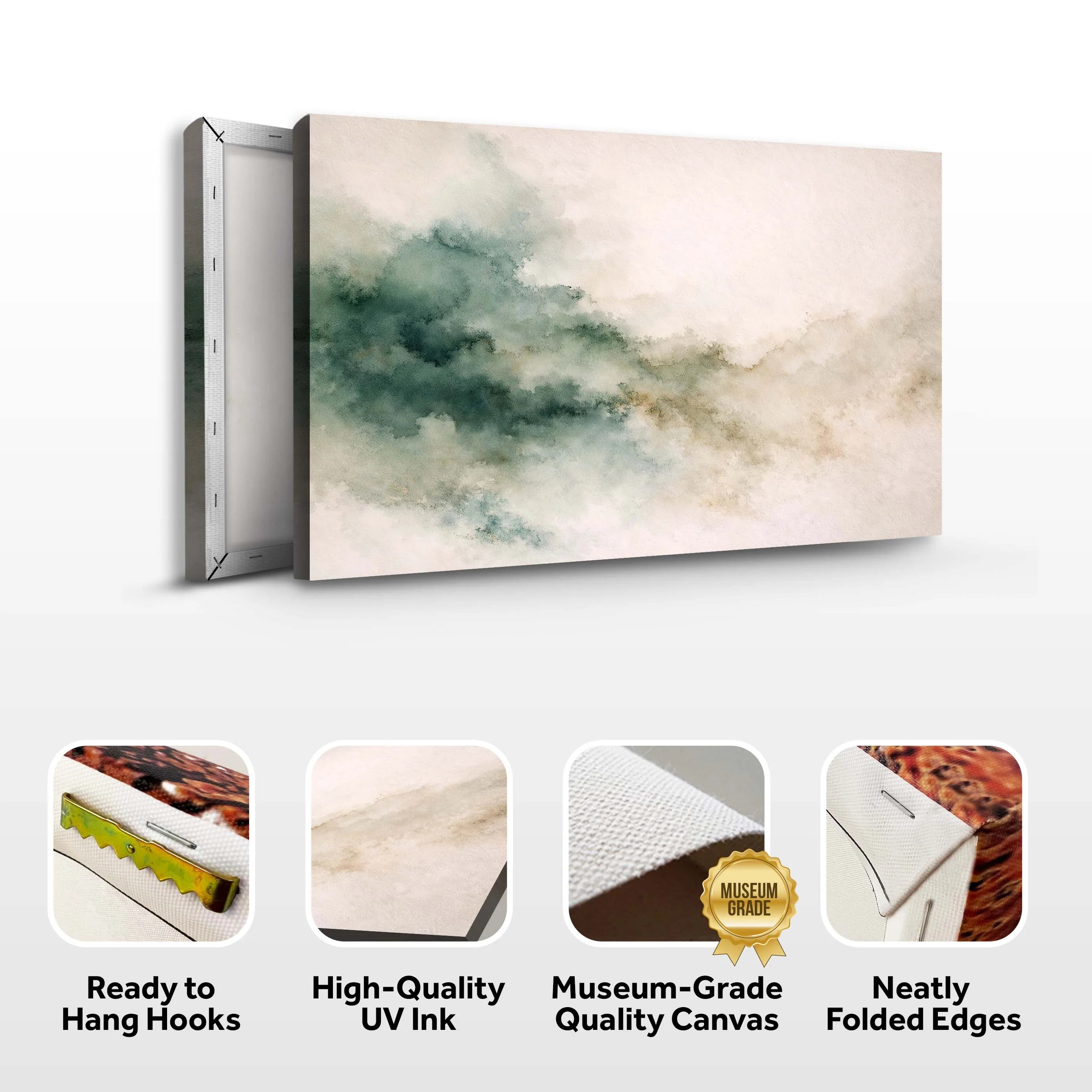 Abstract Watercolor Wash Wall Art - Image 8