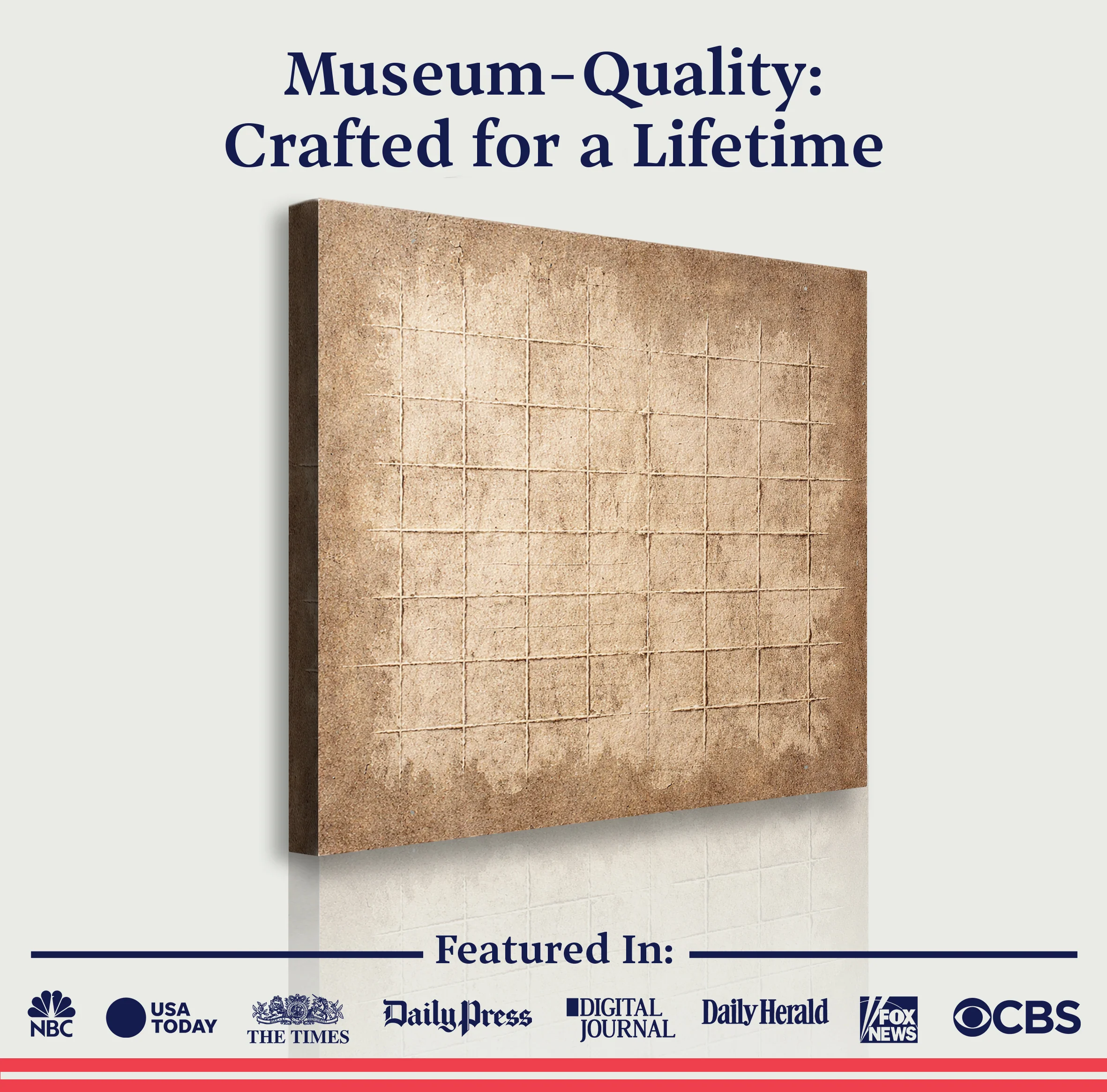Earthen Grid Framework Wall Art - Image 6