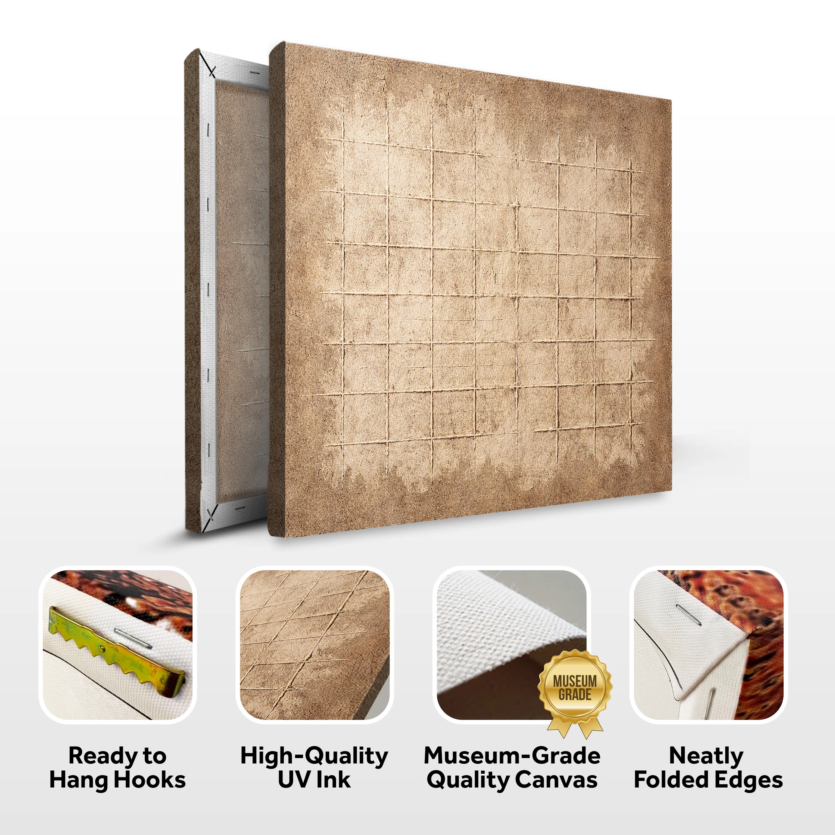 Earthen Grid Framework Wall Art - Image 8