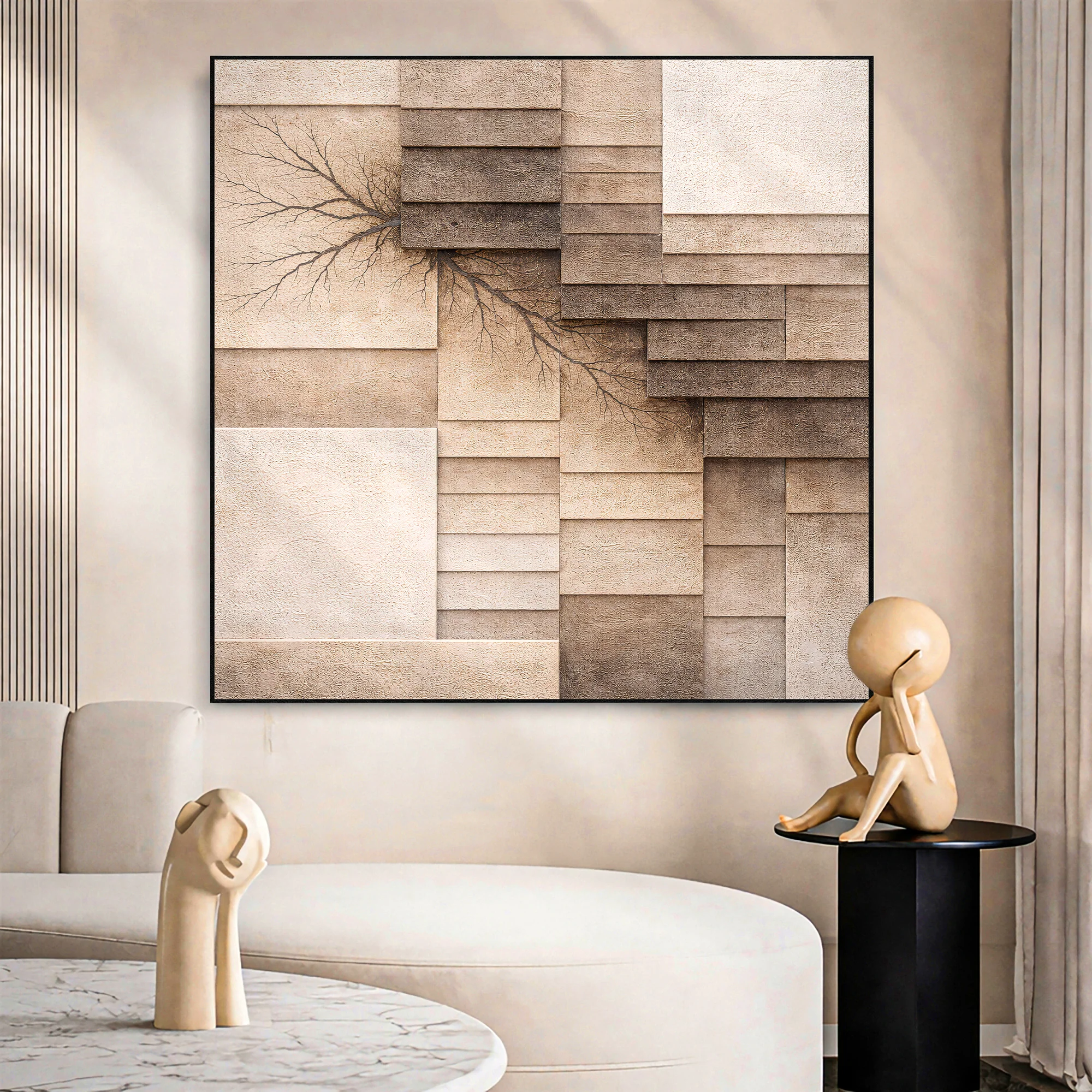 Fractured Earth Layers Wall Art