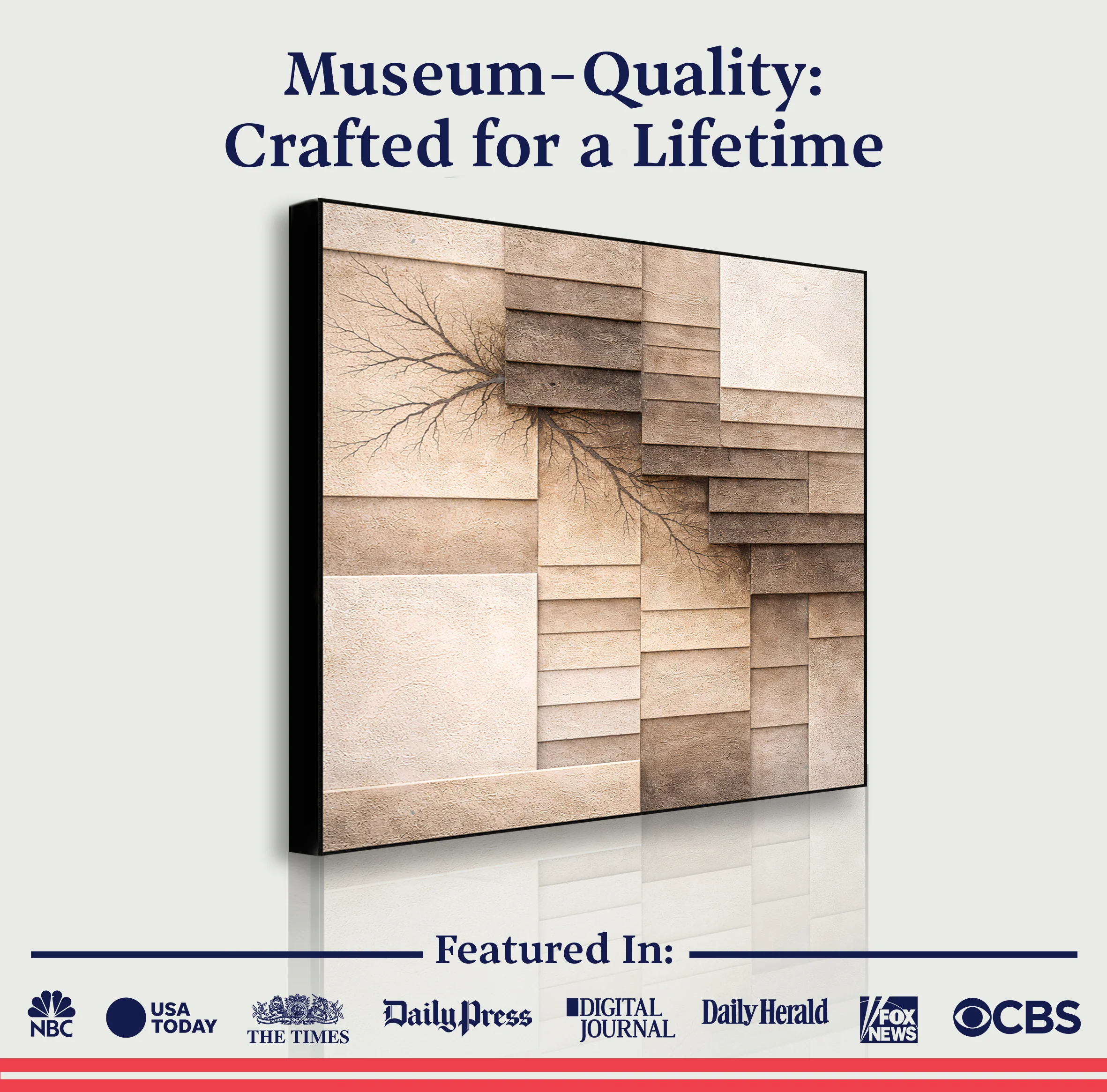 Fractured Earth Layers Wall Art - Image 6