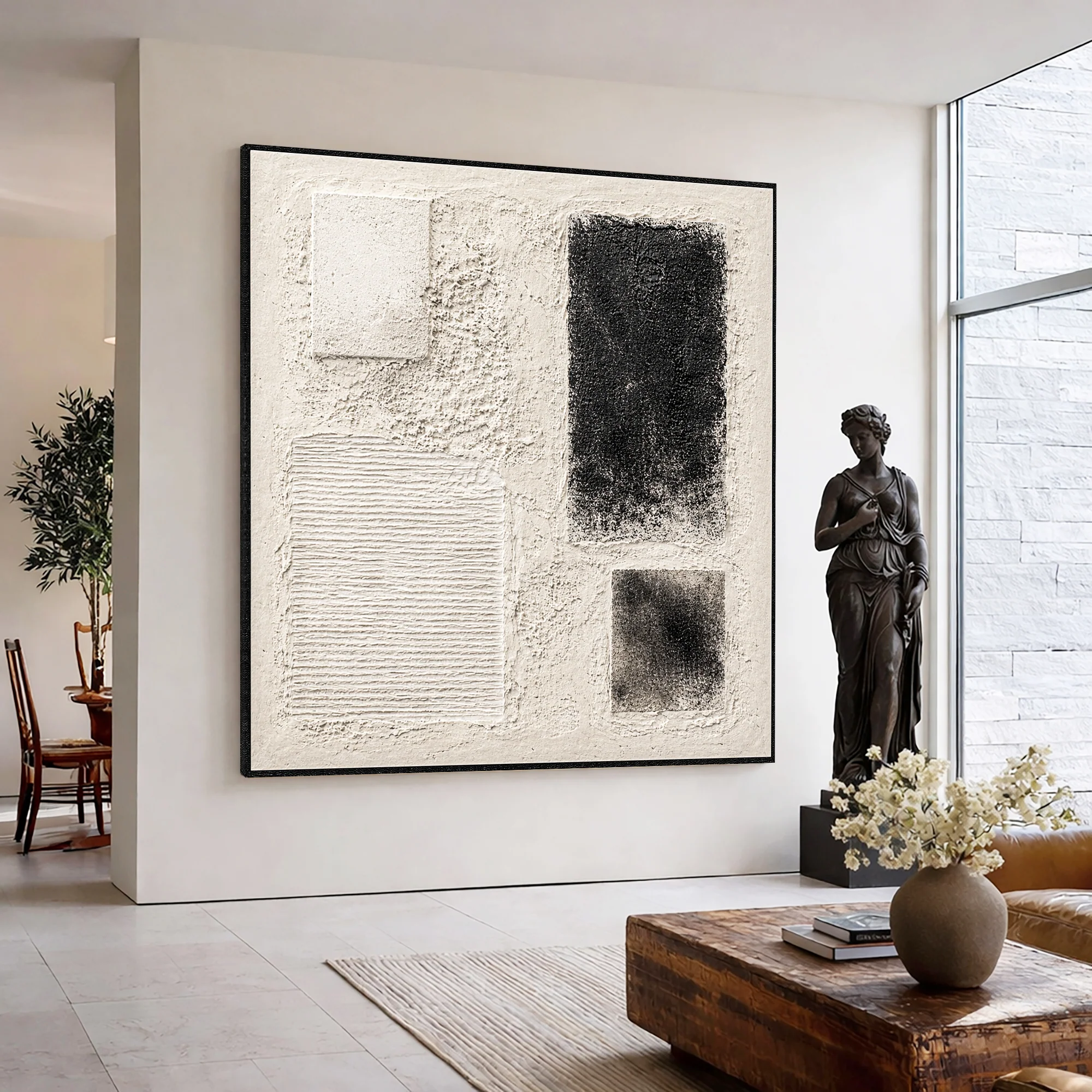 Ivory Layers Minimalist Abstract Wall Art - Image 4