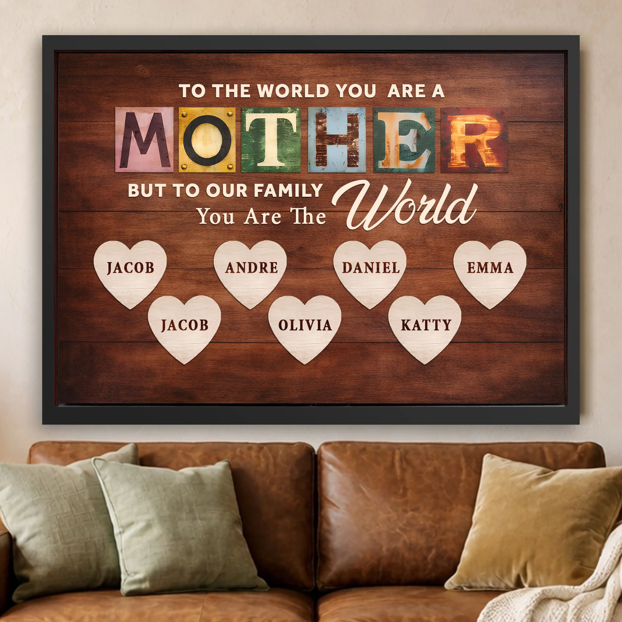 Mother You Are Our World Sign - Image 15