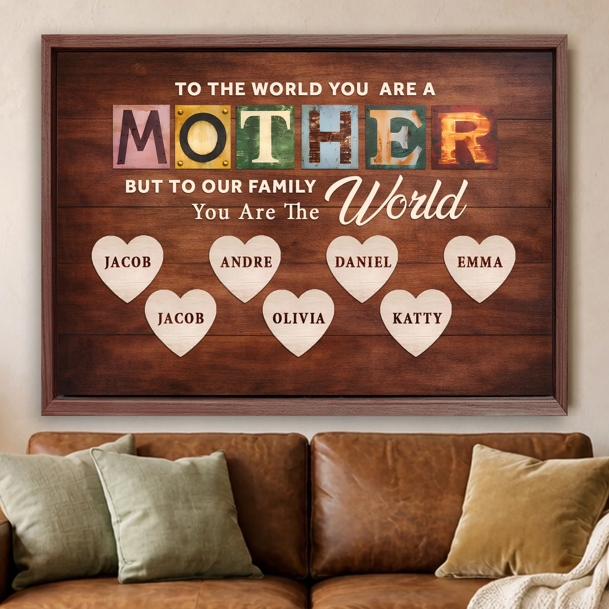 Mother You Are Our World Sign - Image 16