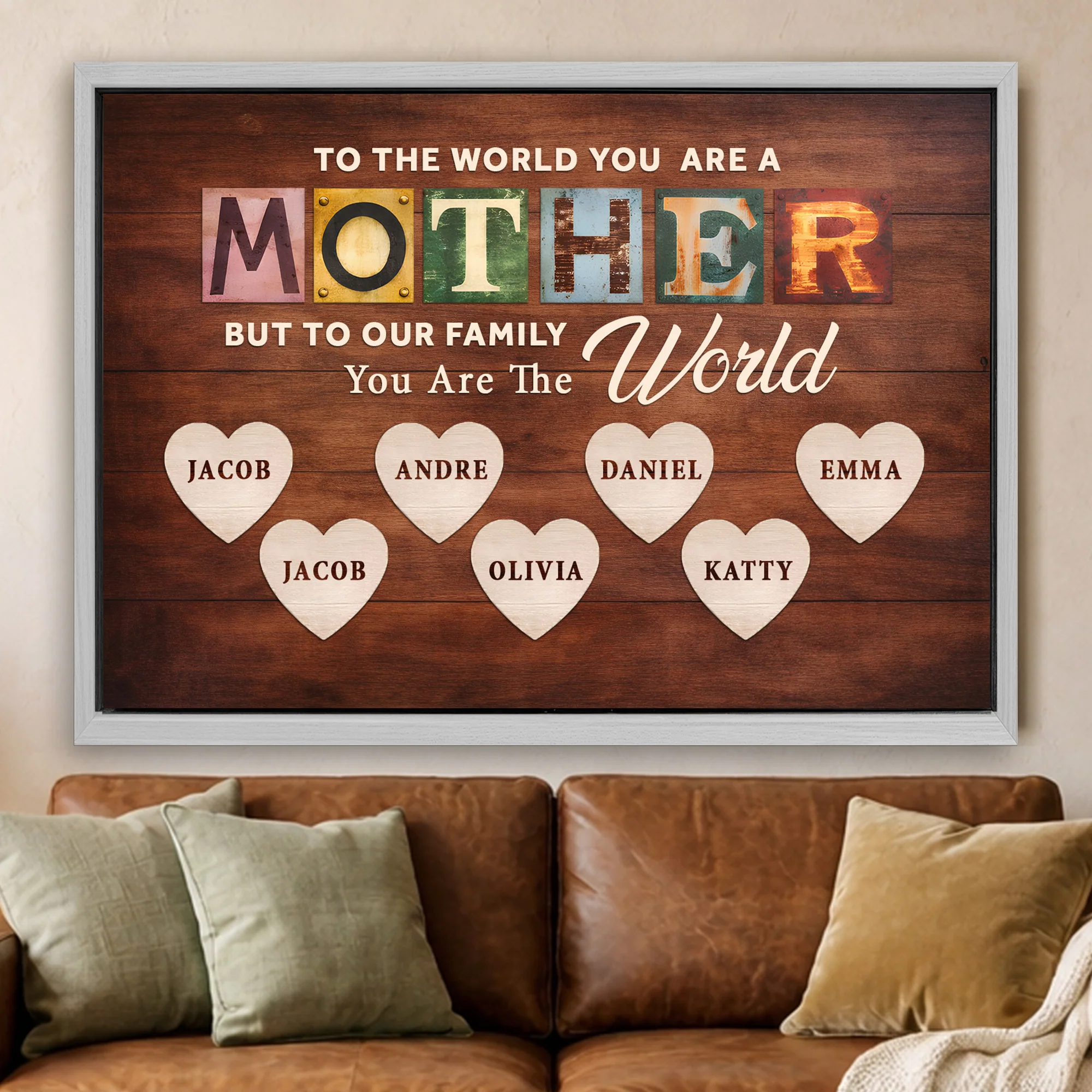 Mother You Are Our World Sign - Image 17