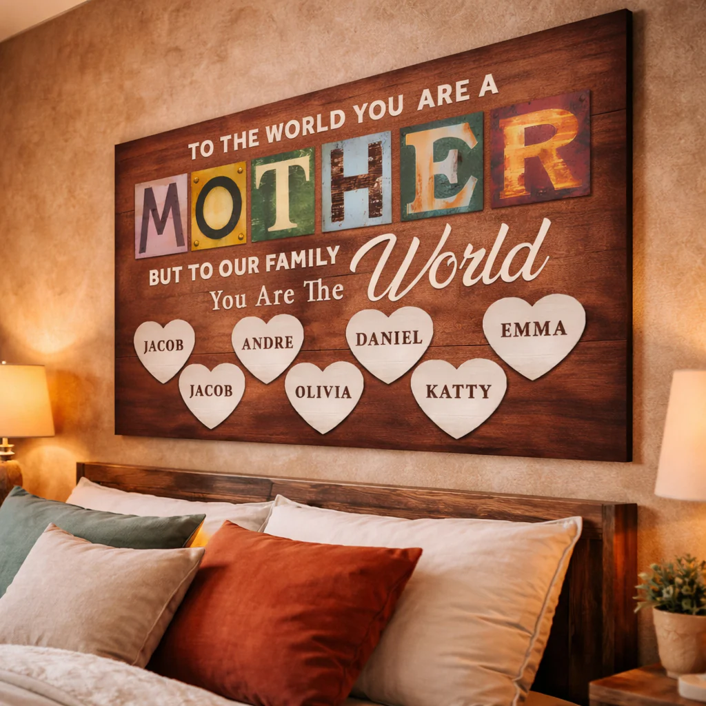 Mother You Are Our World Sign - Image 2