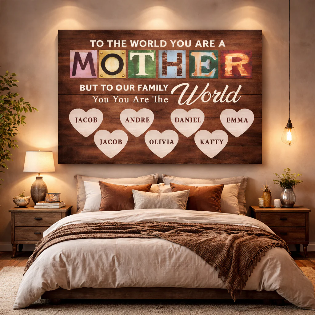 Mother You Are Our World Sign - Image 5